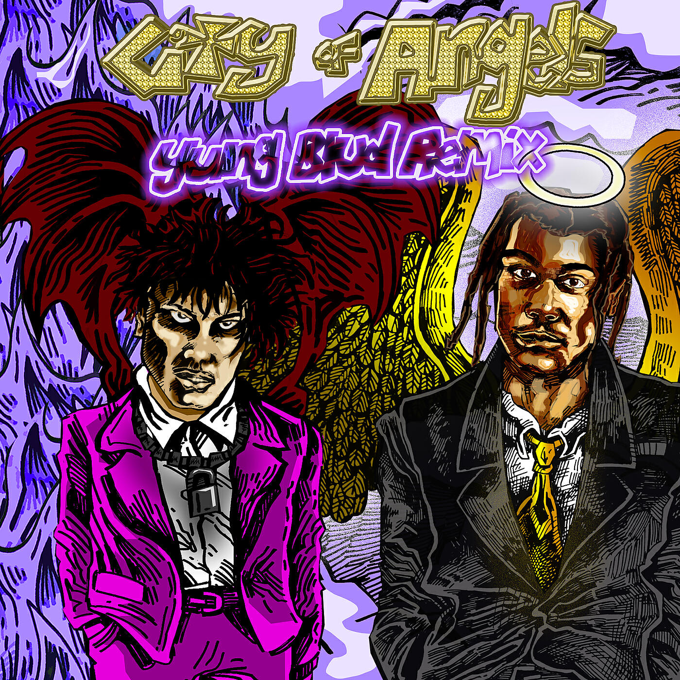 Постер альбома CITY OF ANGELS (YUNGBLUD Remix)
