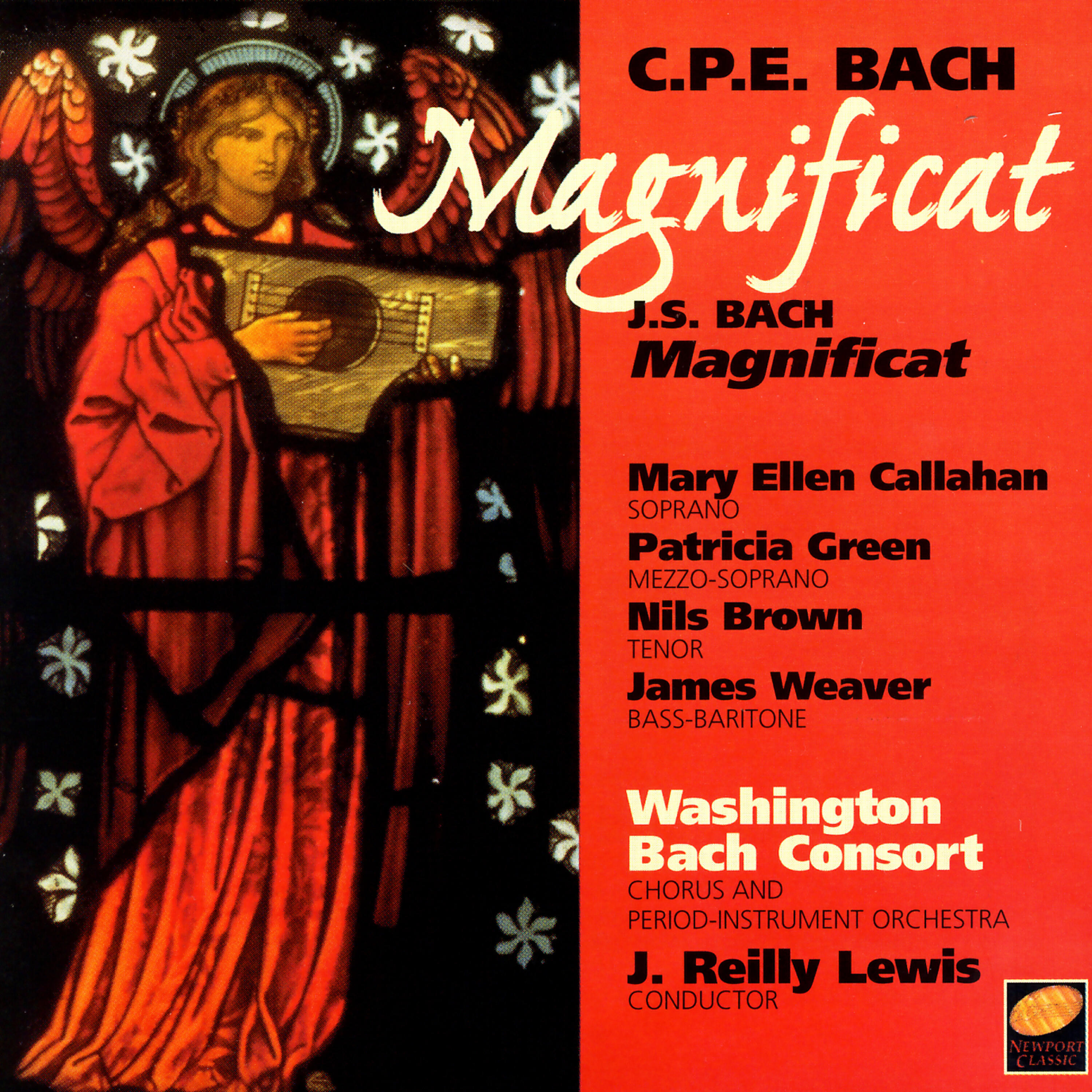 Mary Ellen Callahan, Patricia Green, Nils Brown, James Weaver, Washington Bach Consort & J. Reilly Lewis - Magnificat in D Major, WQ 243: Alto / Tenor - Et misericordia (Bach)