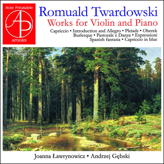 Релиз Works for Violin and Piano (World Premiere Recording)
