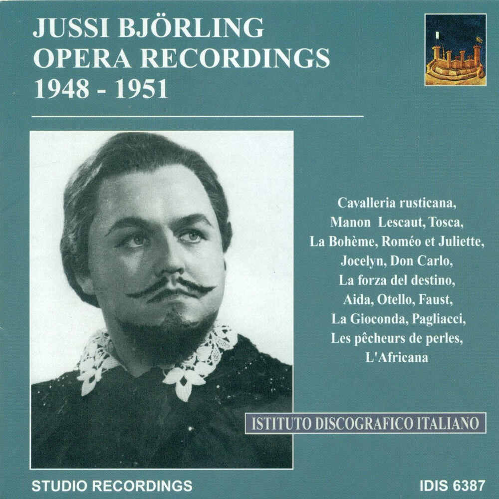 Релиз Opera Arias (Tenor): Bjorling, Jussi - Mascagni, P. / Puccini, G. / Gounod, C.-F. / Godard, B. / Verdi, G. / Bizet, G. (1948-1951)