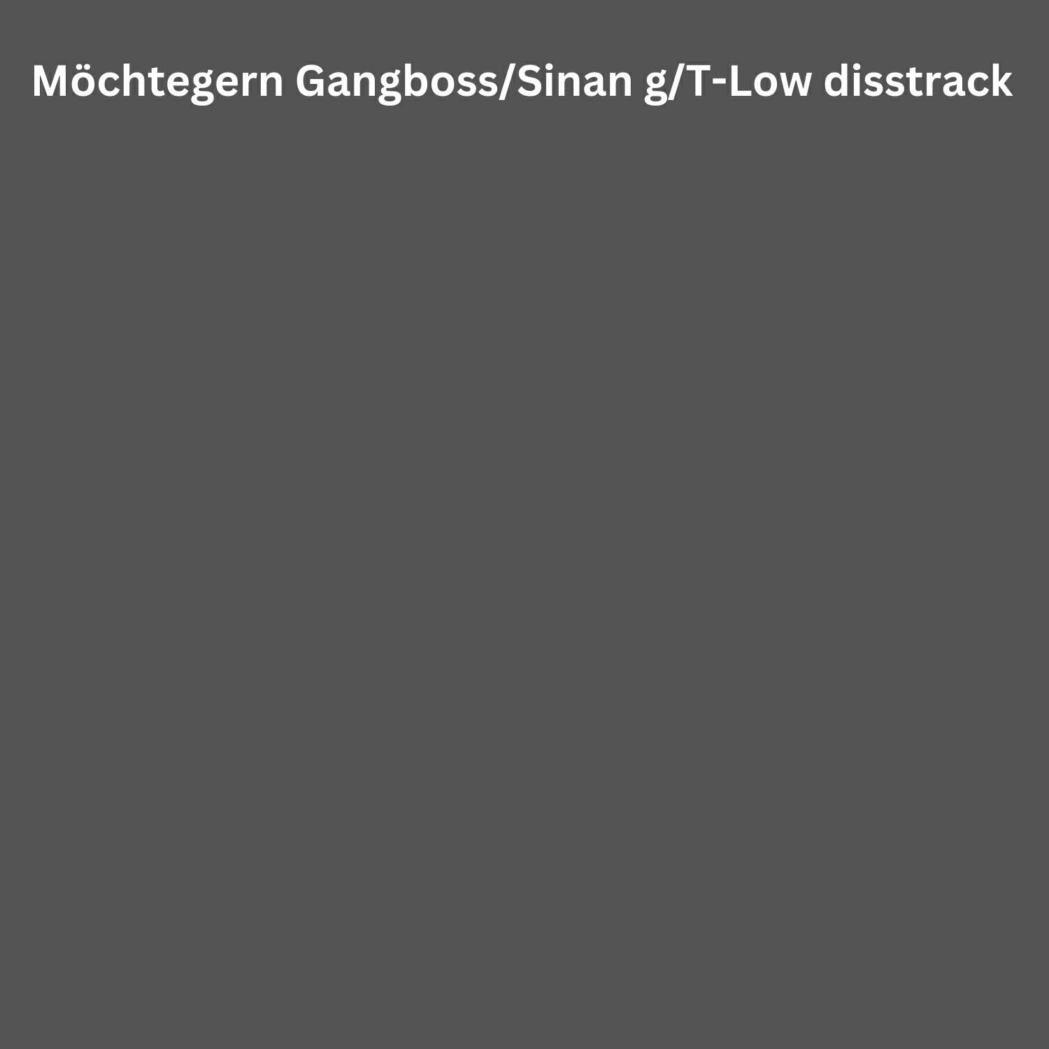 Релиз Möchtegern Gangboss / Sinan g / T-Low disstrack