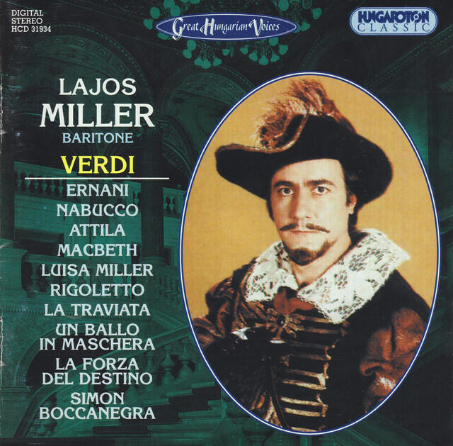 Релиз Miller, Lajos: Verdi Arias