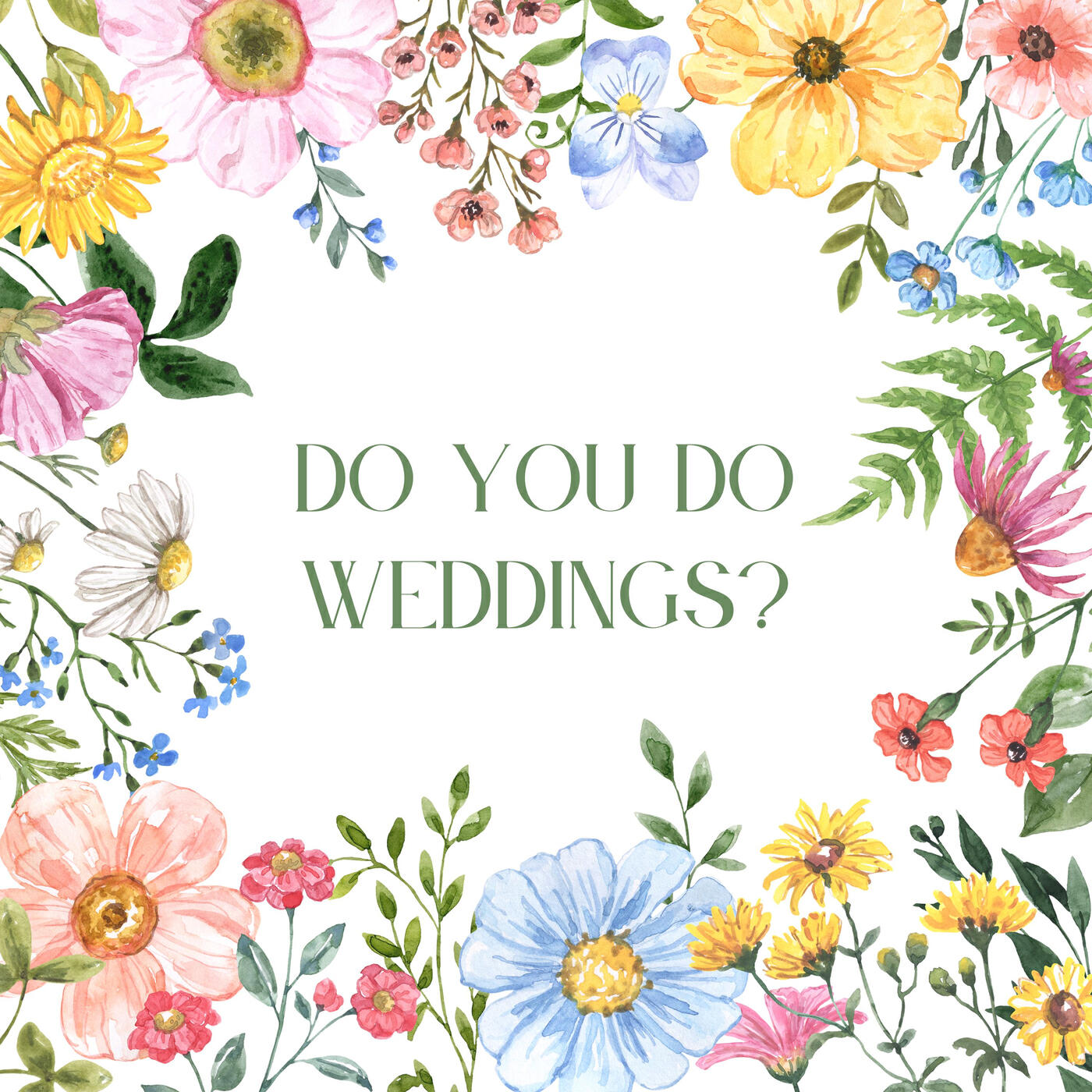 Релиз do you do weddings?
