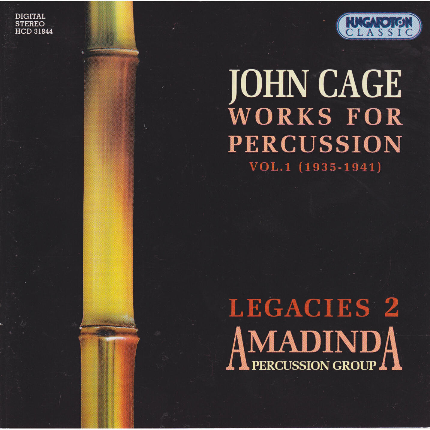 Релиз Cage: Works for Percussion, Vol. 1 (1935-1941)
