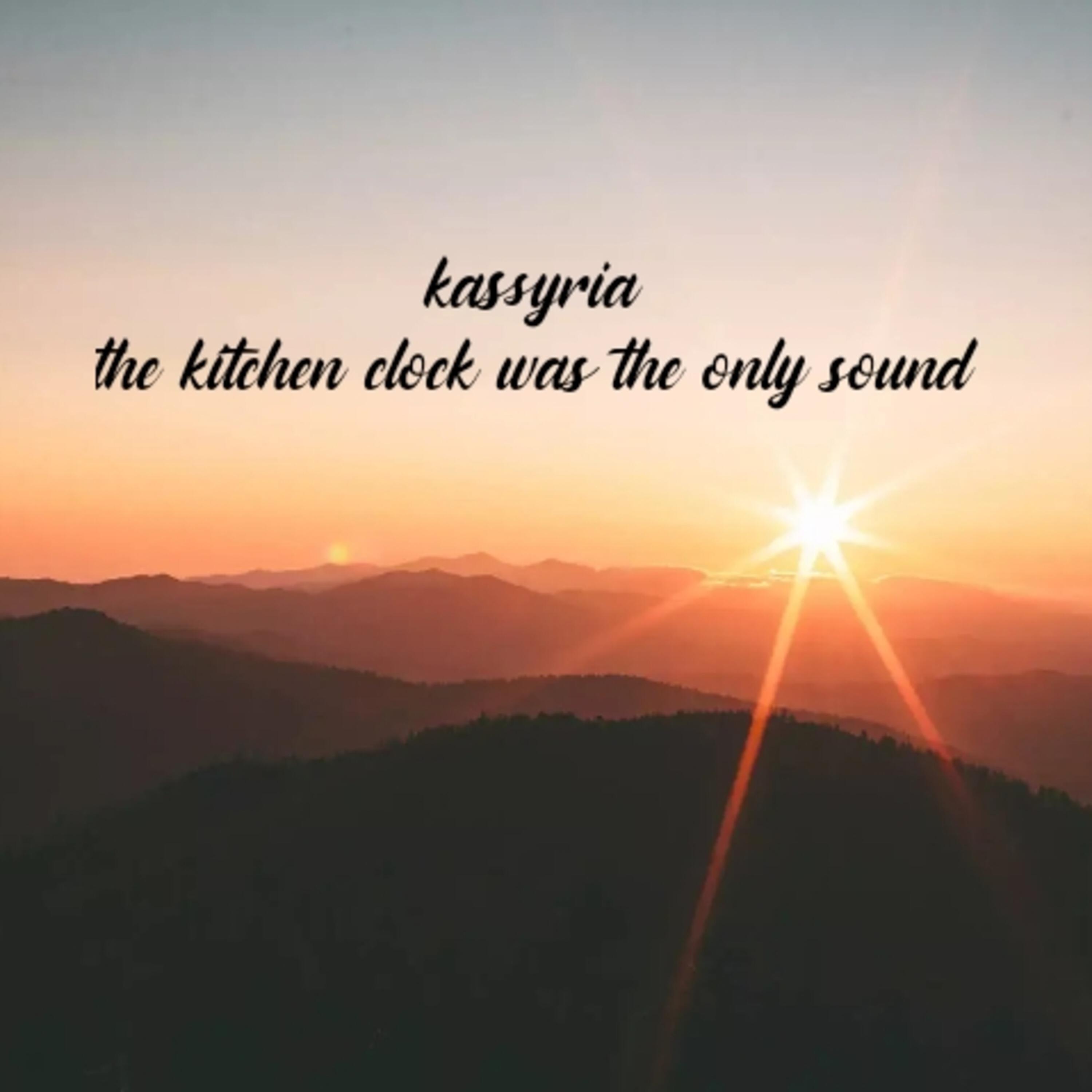 Релиз The kitchen clock was the only sound