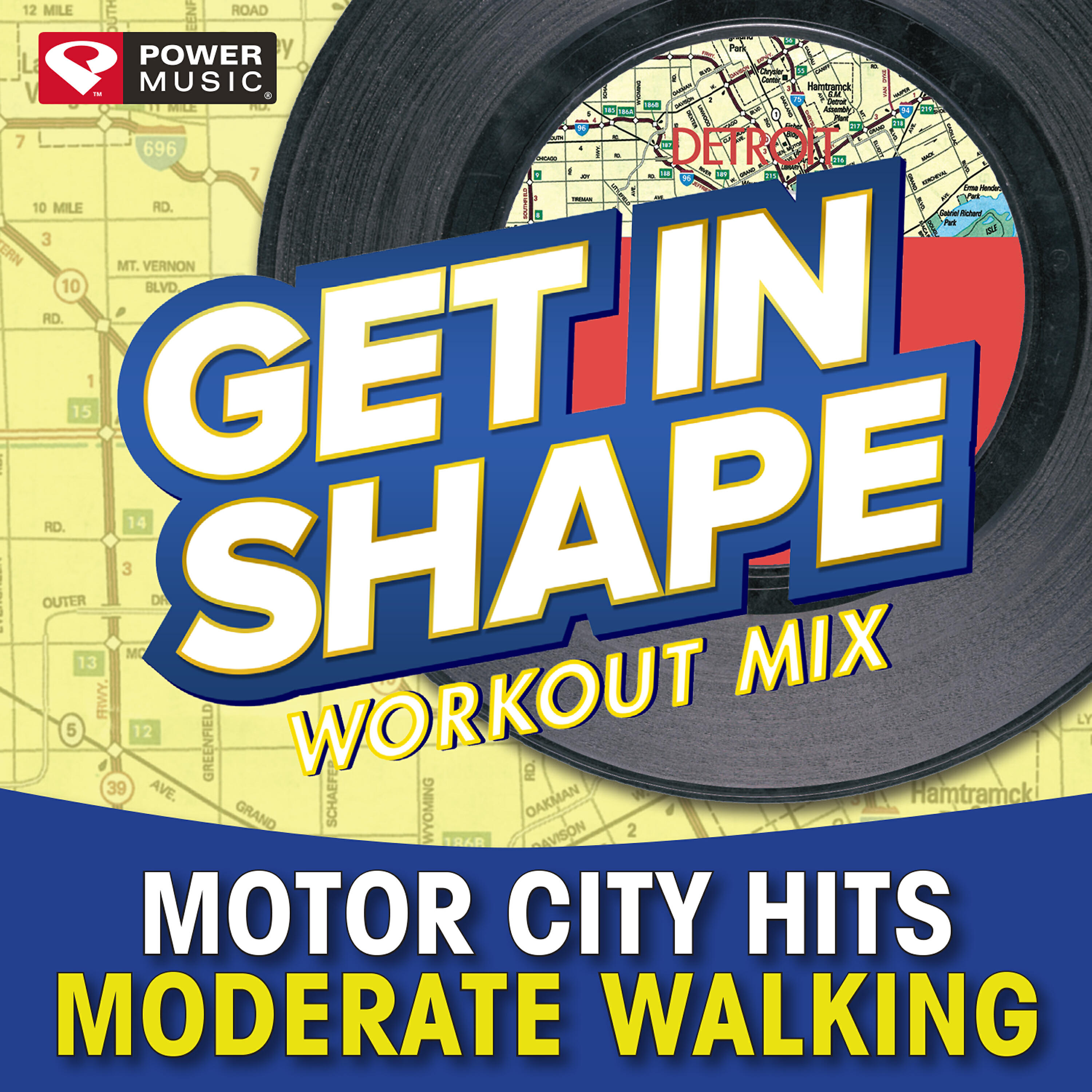Постер альбома Get In Shape Workout Mix - Motor City Hits (60 Minute Non-Stop Workout Mix) [122-125 BPM]