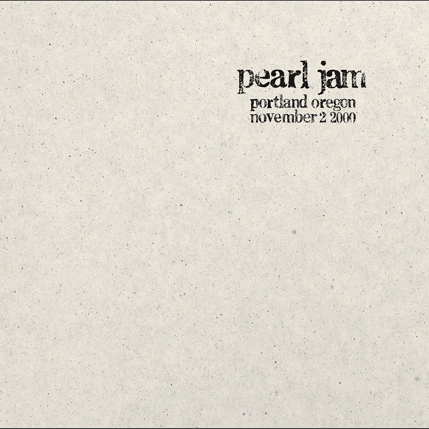 Релиз 2000.11.02 - Portland, Oregon
