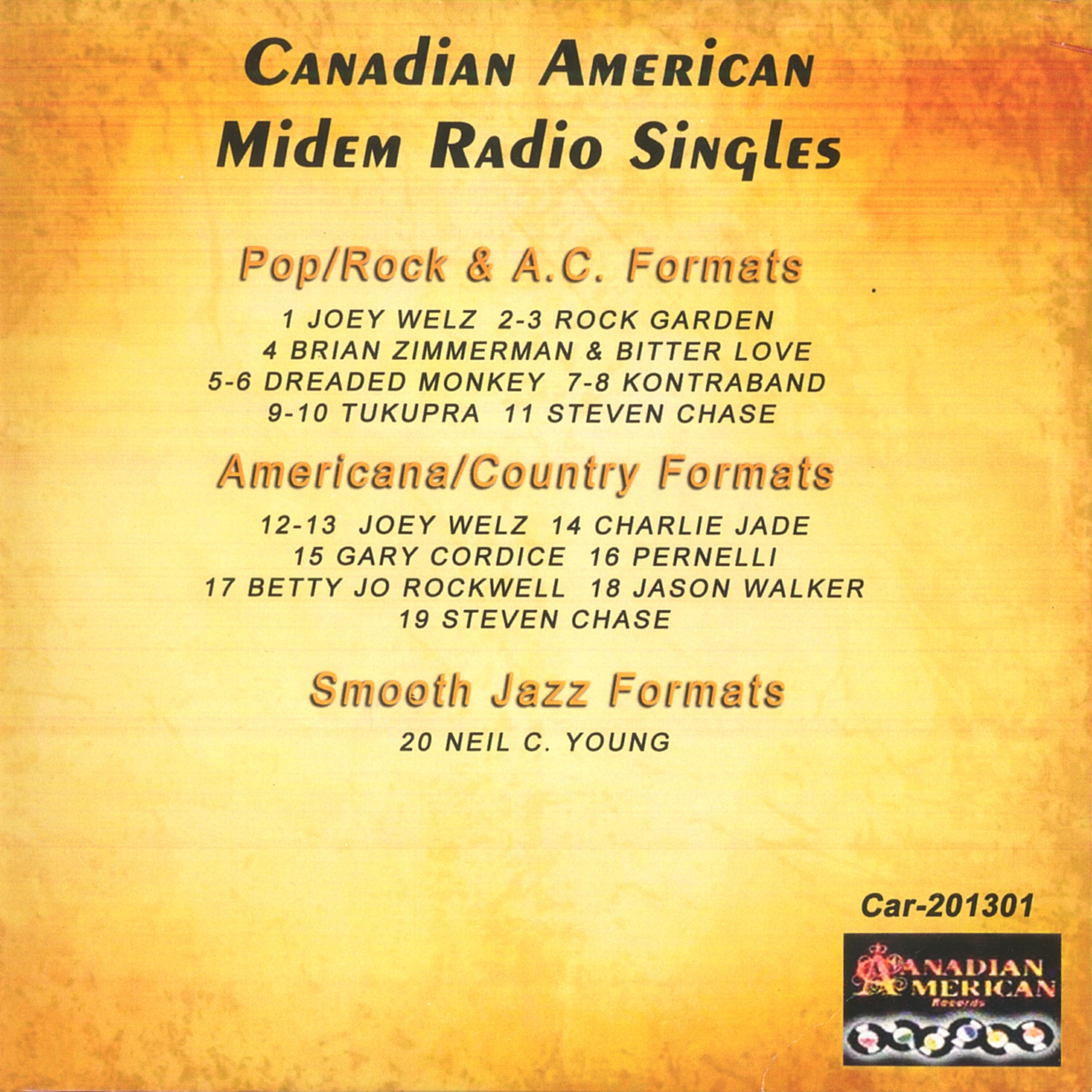 Релиз Canadian American Midem Radio Singles