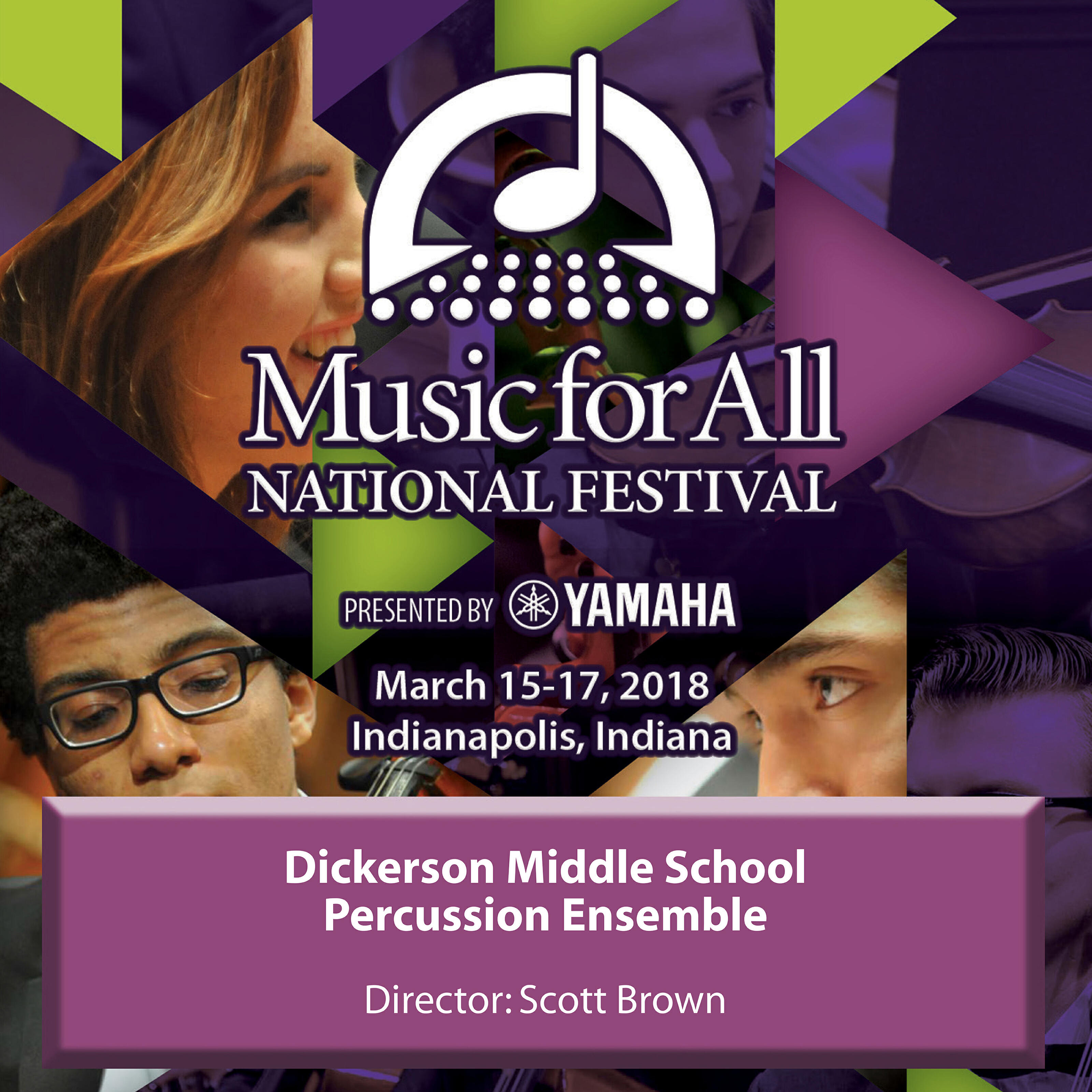 Релиз 2018 Music for All (Indianapolis, IN): Dickerson Middle School Percussion Ensemble [Live]