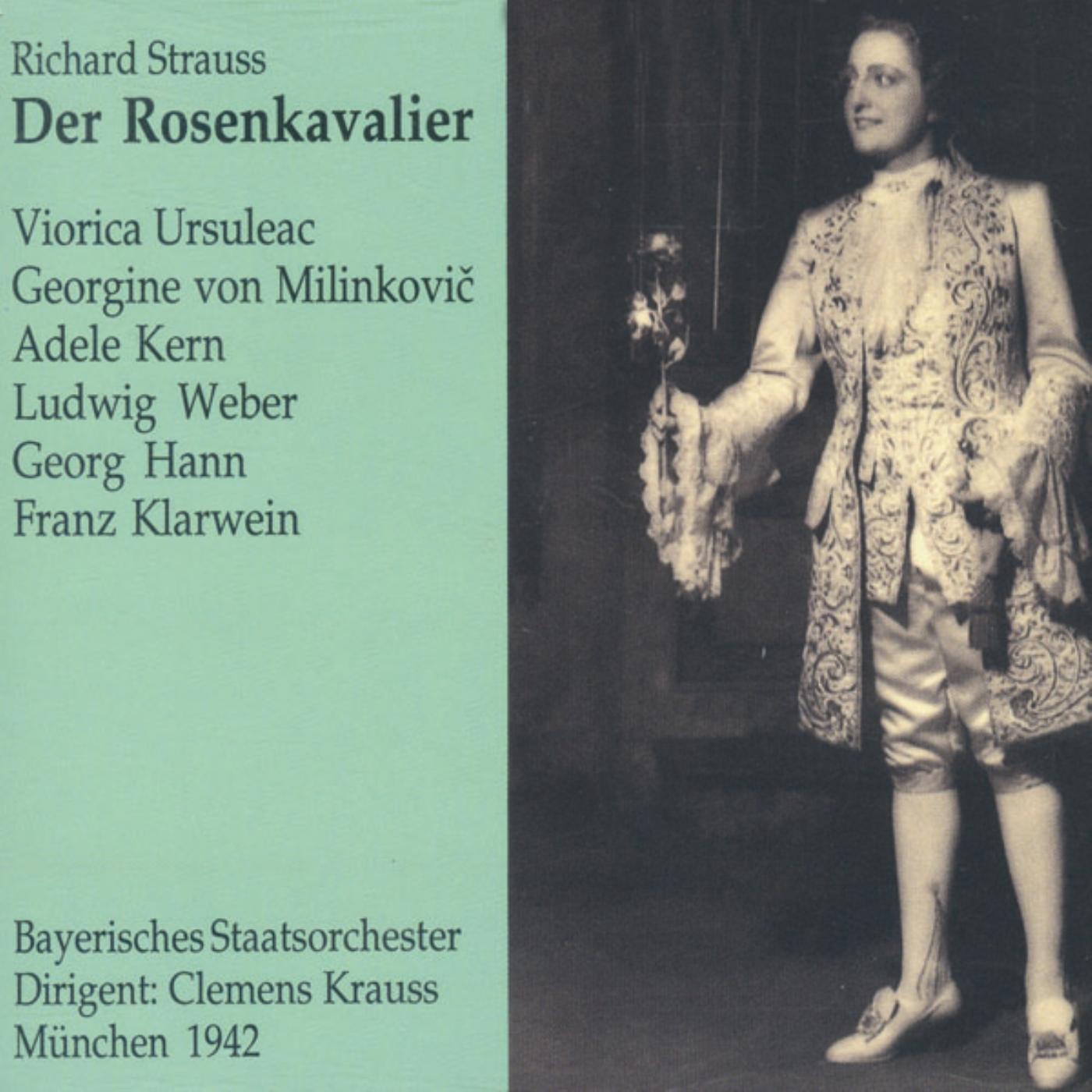 Georg Hann, Franz Klarwein, Ludwig Weber, Chor der Bayerischen Staatsoper, Viorica Ursuleac, Luise Willer, Georgine Von Milinkovic, Adele Kern, Joszy Trojan-Regar, Emil Graf, Gertrud Riedner, Bayrisches Staatsorchester, Georg Wieter, Walther Carnuth, Theo