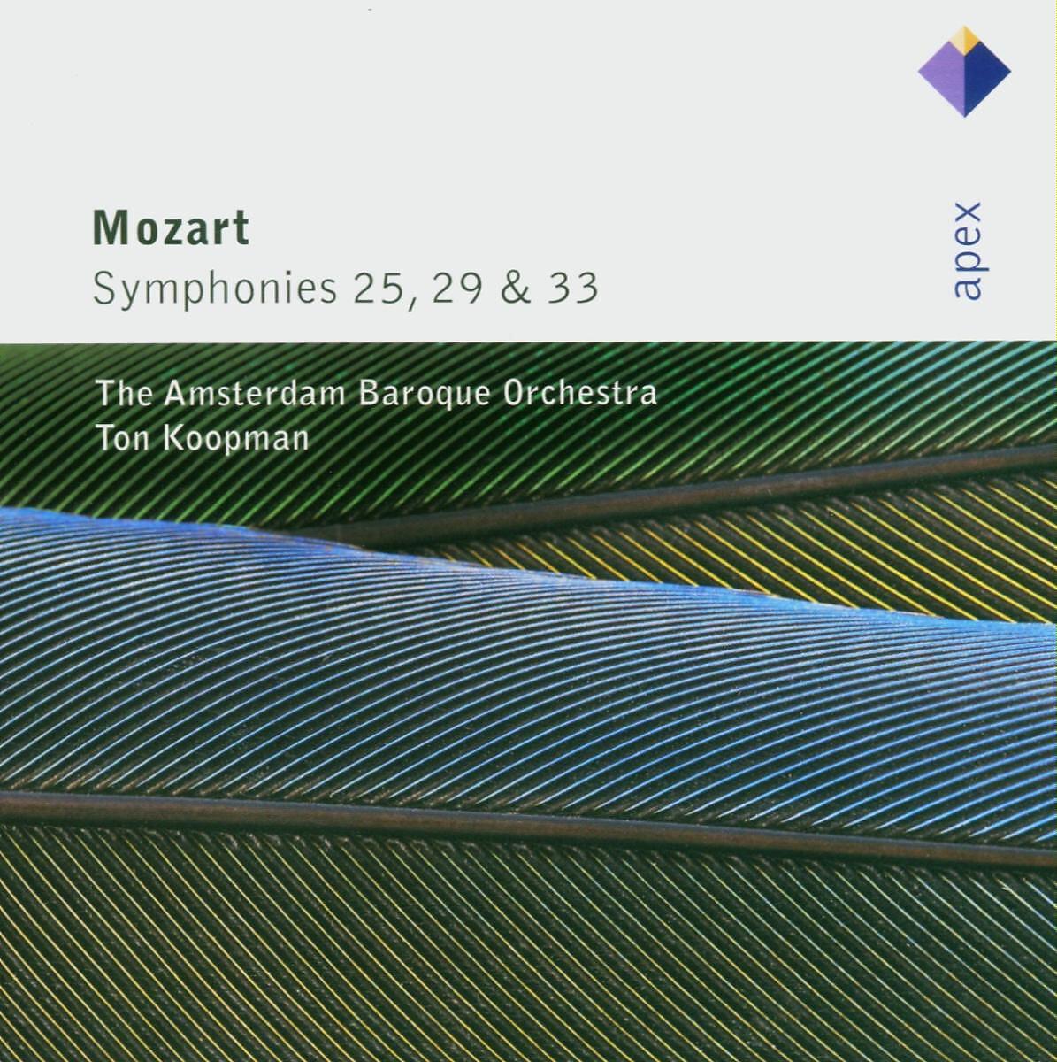Релиз Mozart : Symphonies Nos 25, 29 & 33  -  Apex
