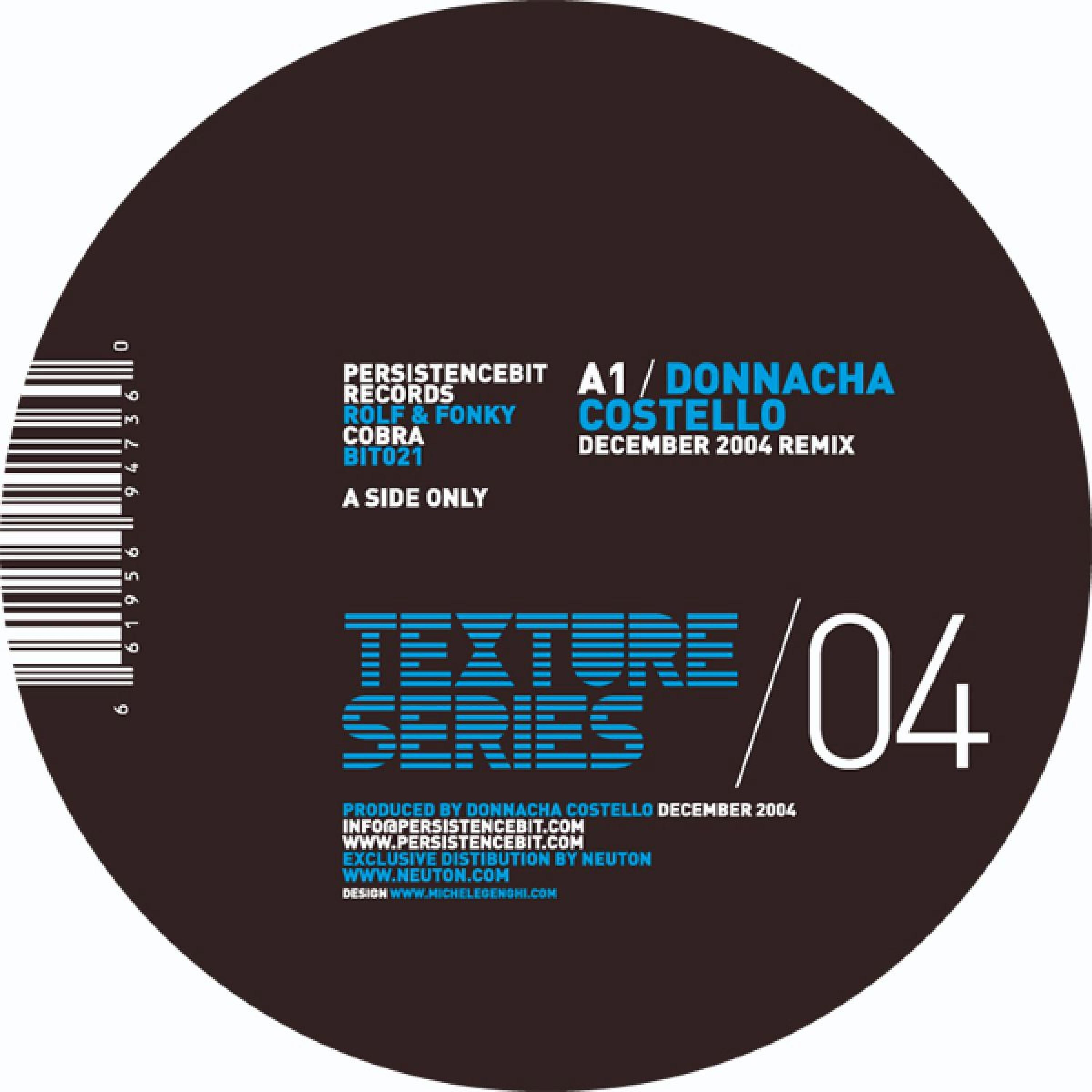 Релиз Cobra (Donnacha Costello December 2004 Remix)