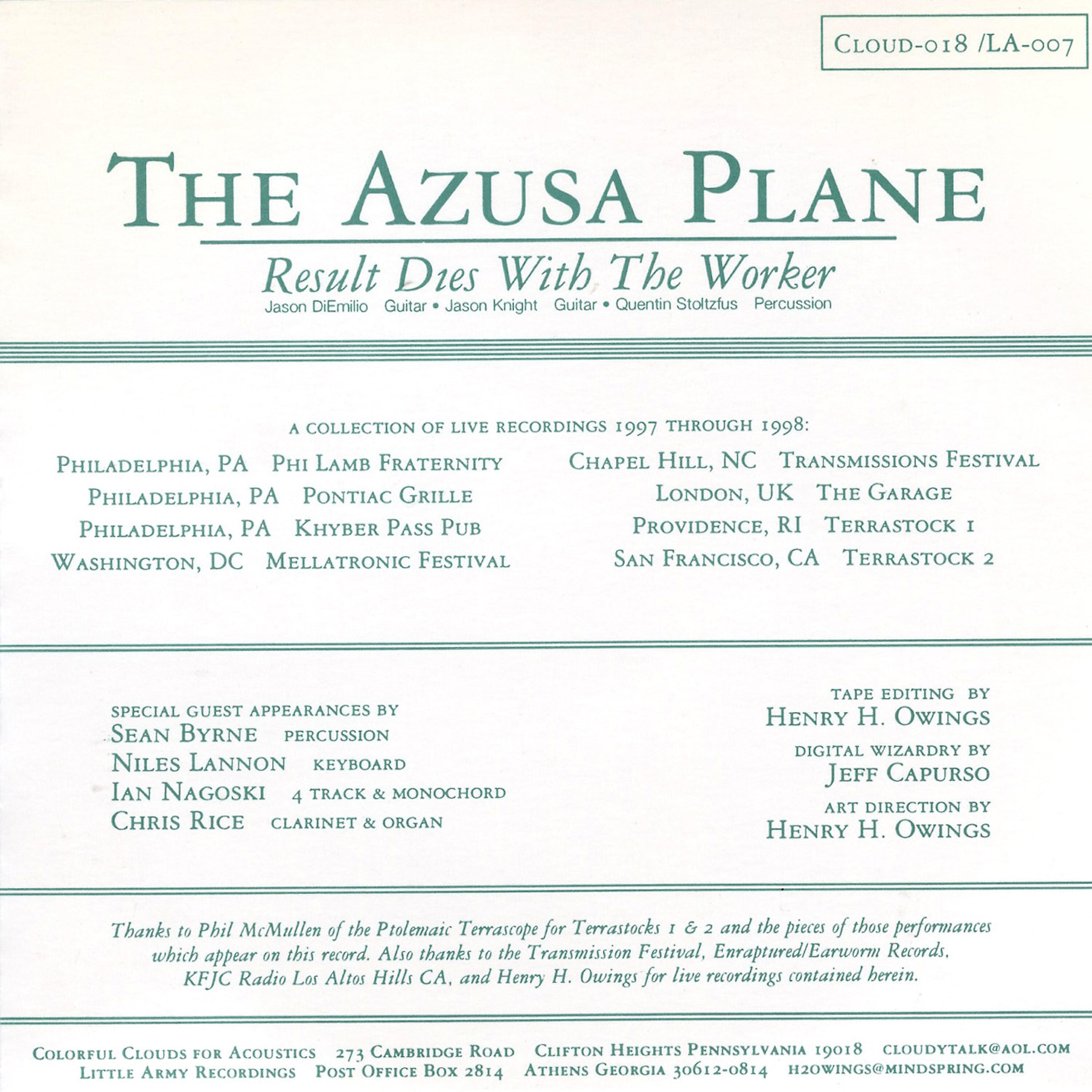 The Azusa Plane