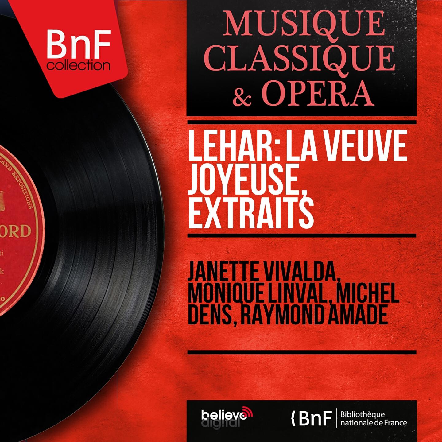 Релиз Lehár: La veuve joyeuse, extraits (Mono Version)