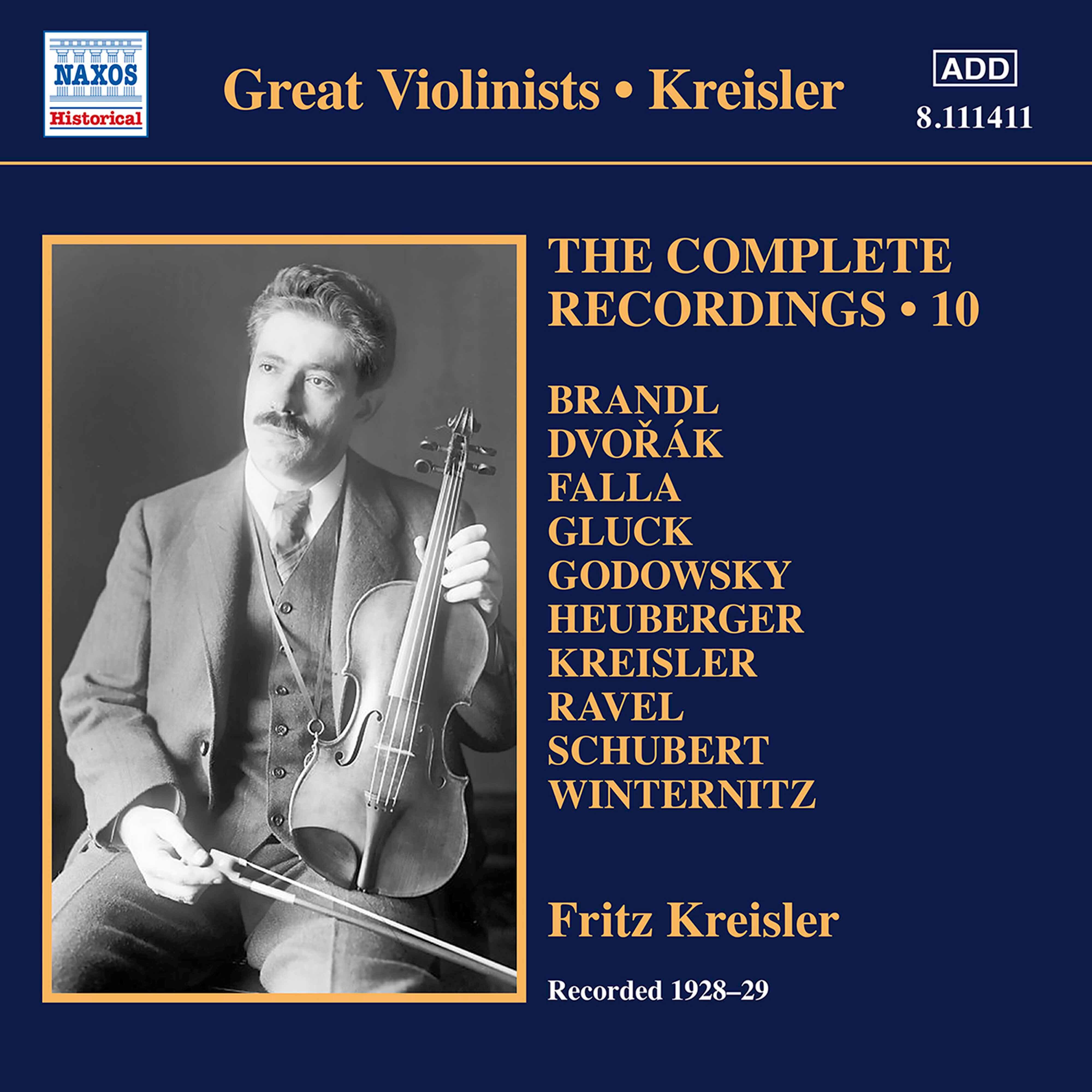 Релиз Kreisler: The Complete Recordings, Vol. 10