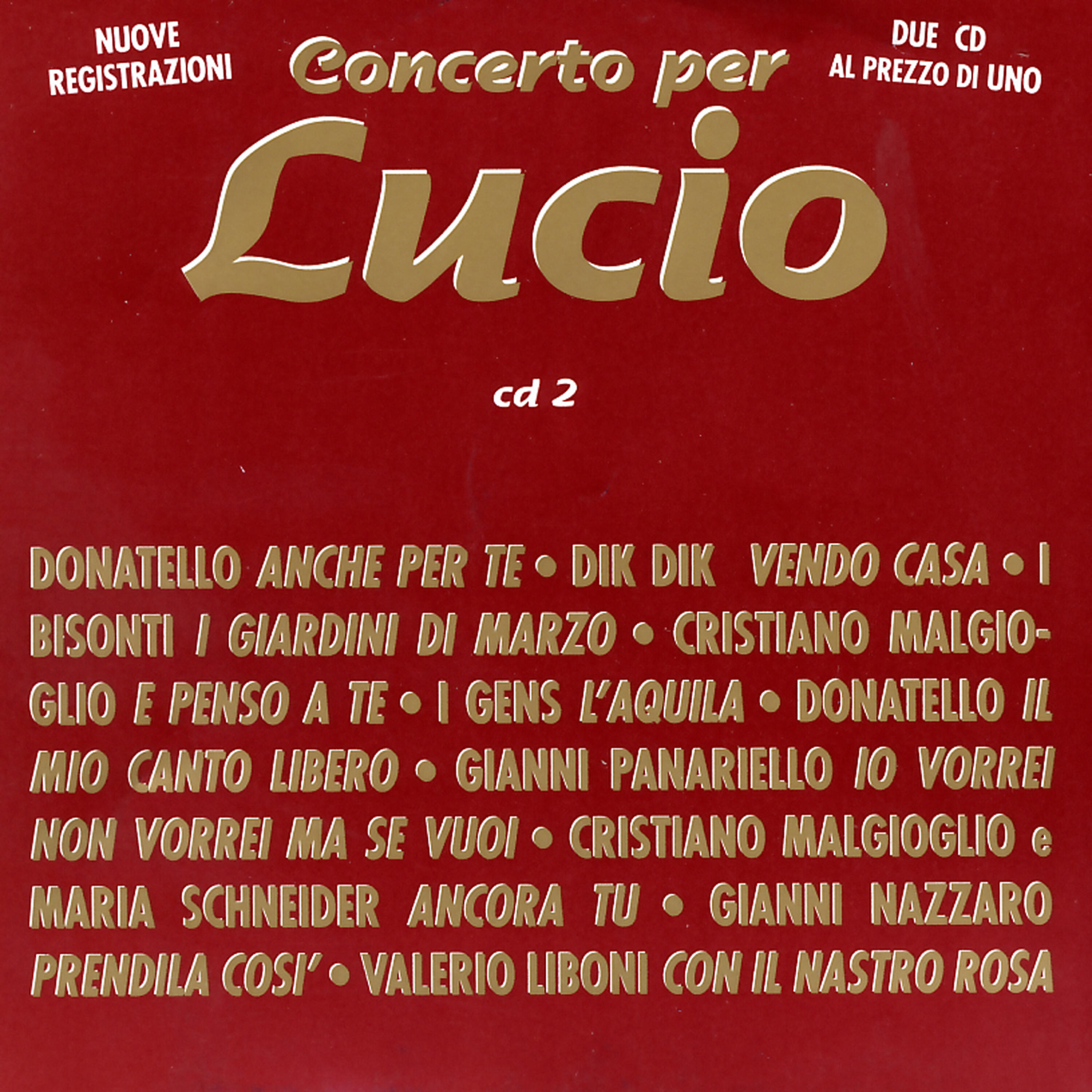 Релиз Concerto Per Lucio Vol 2
