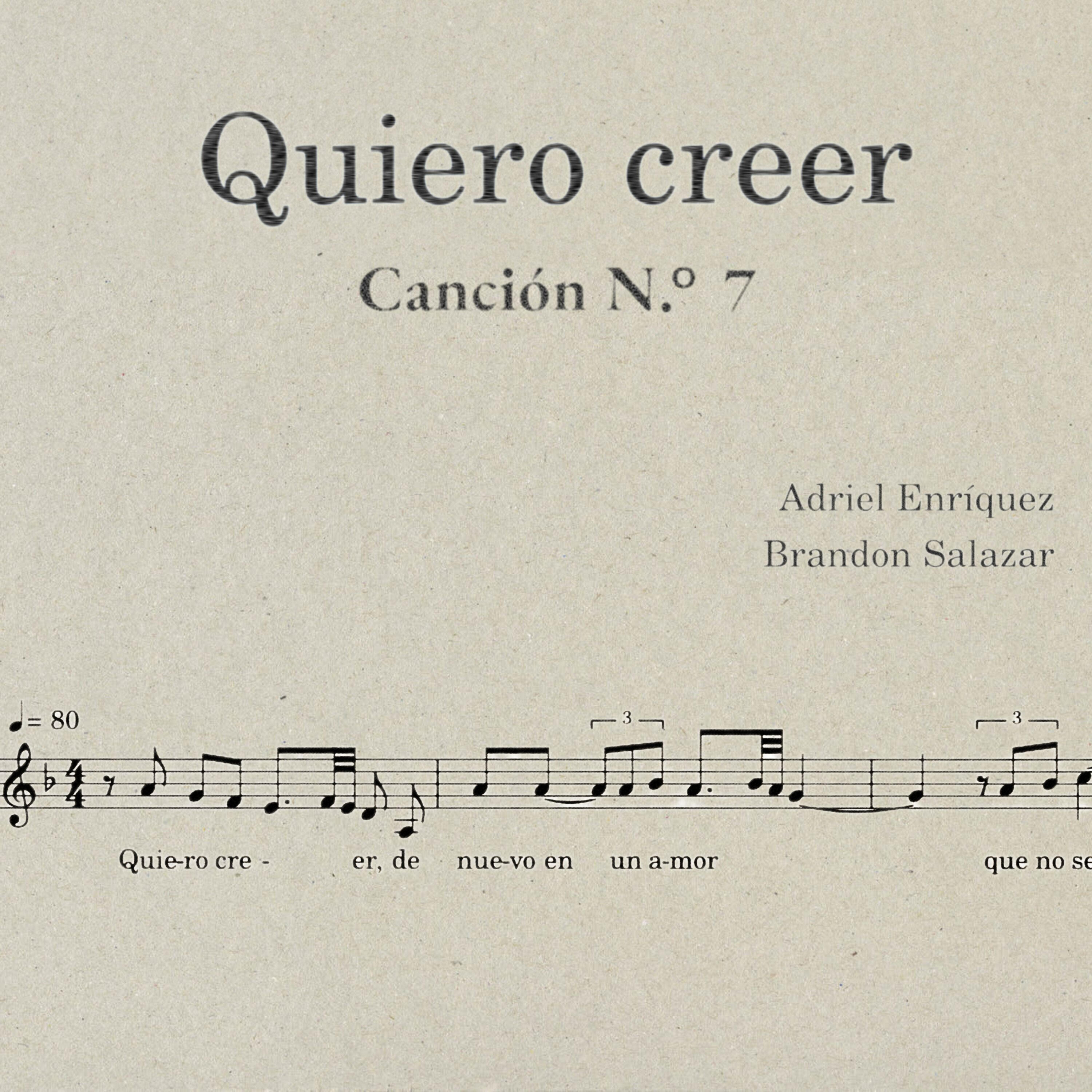 Трек Quiero Creer