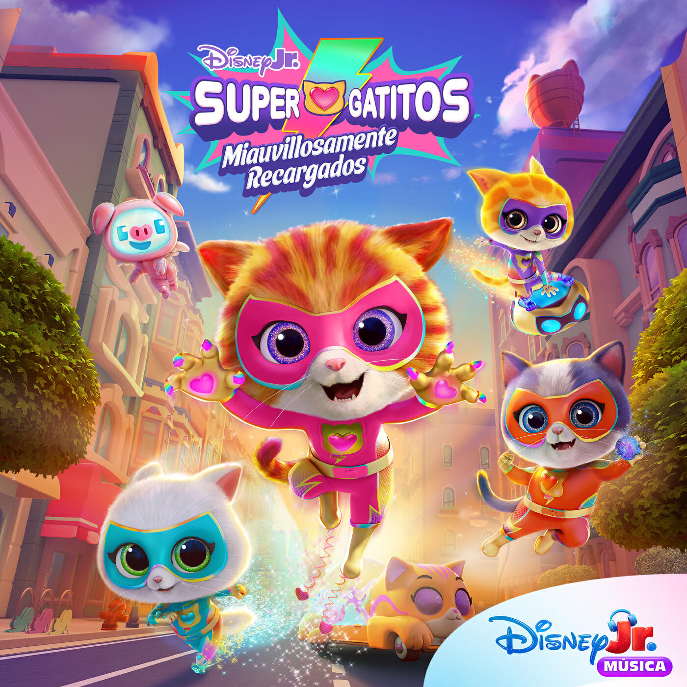 Релиз Disney Jr. Supergatitos - Miauvillosamente Recargados (De Disney Jr. Música)