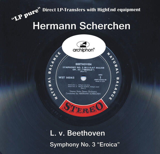Постер альбома "LP pure" Vol. 2: Scherchen conducts Beethoven, Symphony No. 3