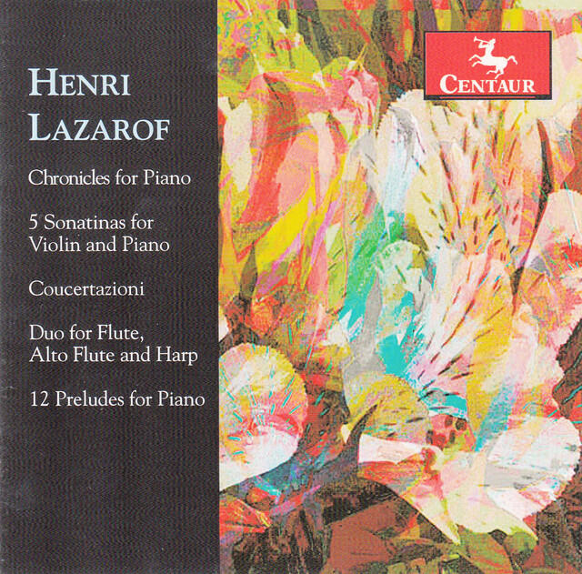 Релиз Henri Lazarof: Piano & Chamber Works