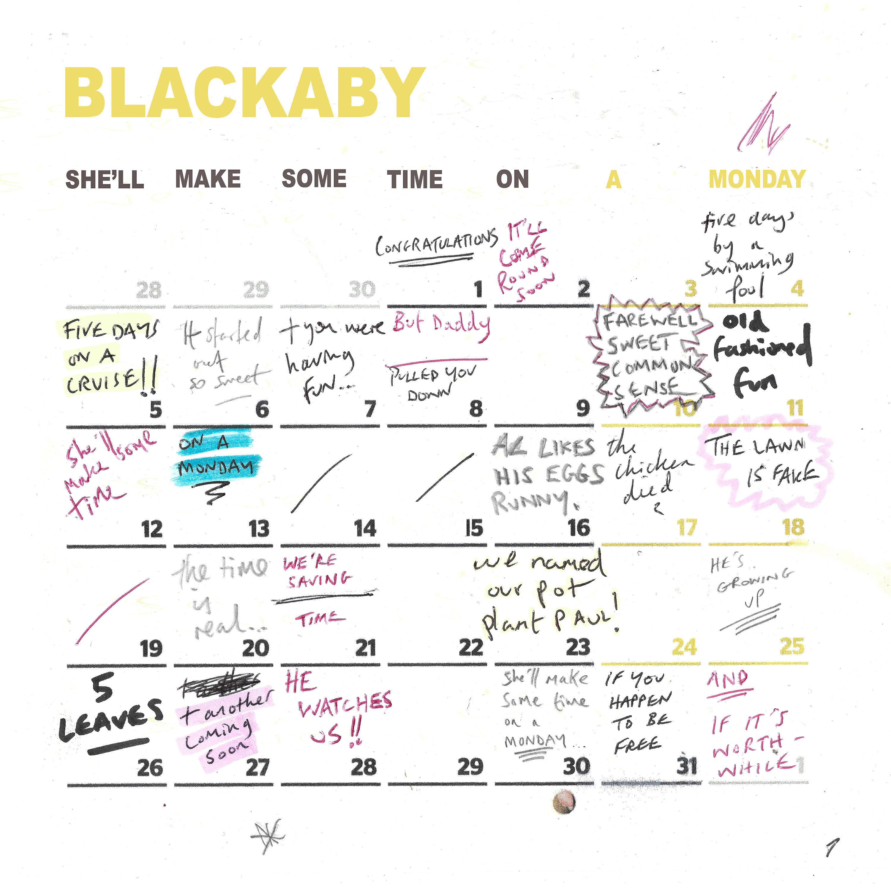 Релиз She'll Make Some Time On A Monday / I Wanted