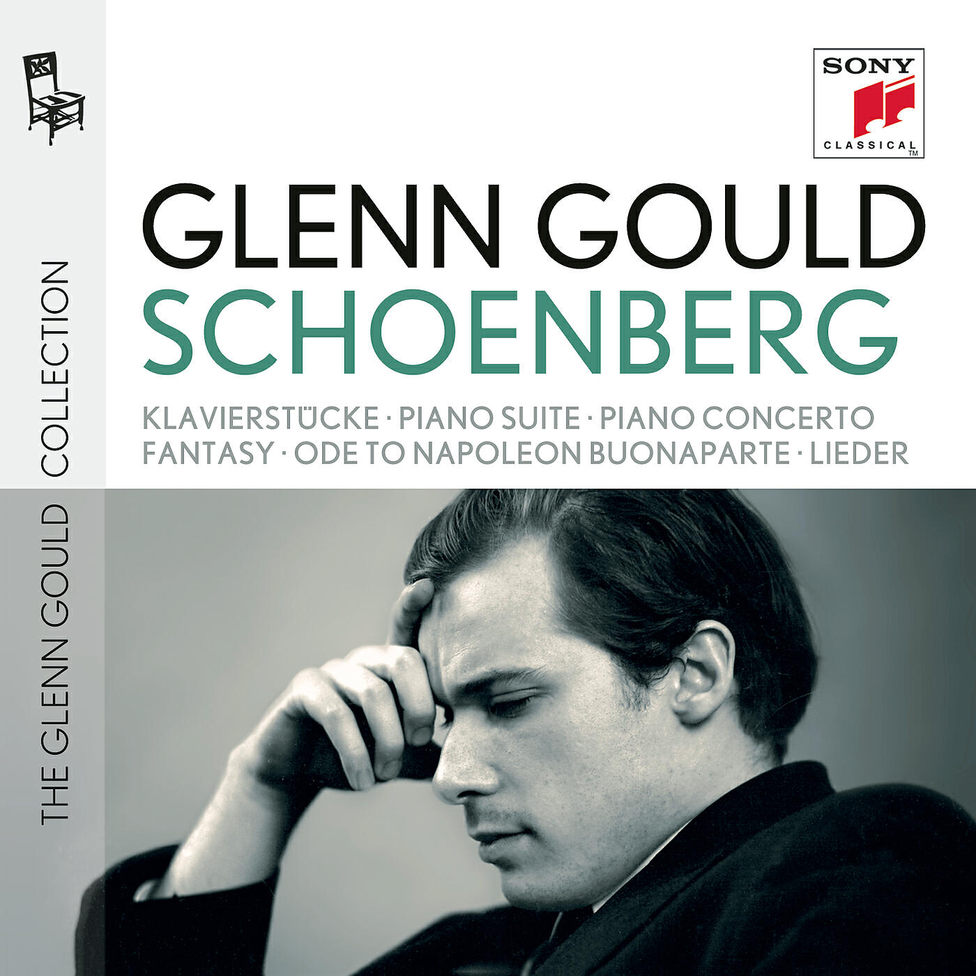 Релиз Glenn Gould plays Schoenberg: Klavierstücke opp. 11, 19, 23, 33; Piano Suite op. 25; Piano Concerto op. 42; Fantasy for Violin & Piano op. 47; Ode to Napoleon Buonaparte op. 41; Lieder opp. 1; 2; 3; 6; 12; 14; 15; 48