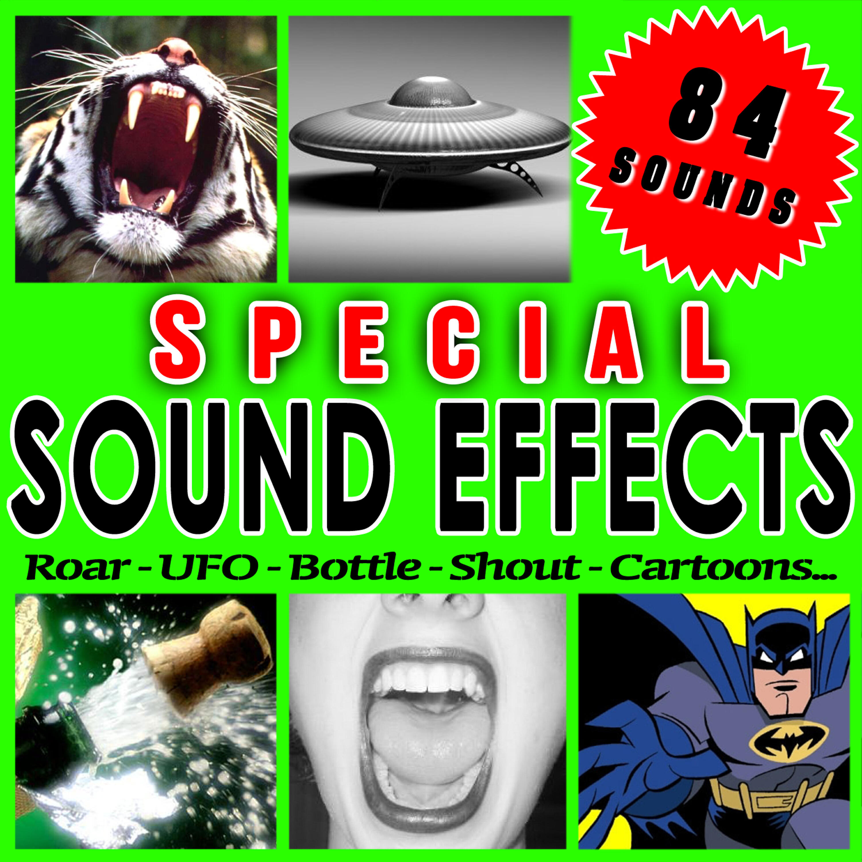 Релиз Roar, Ufo, Bottle, Shout, Cartoons... Special Sound Effects.