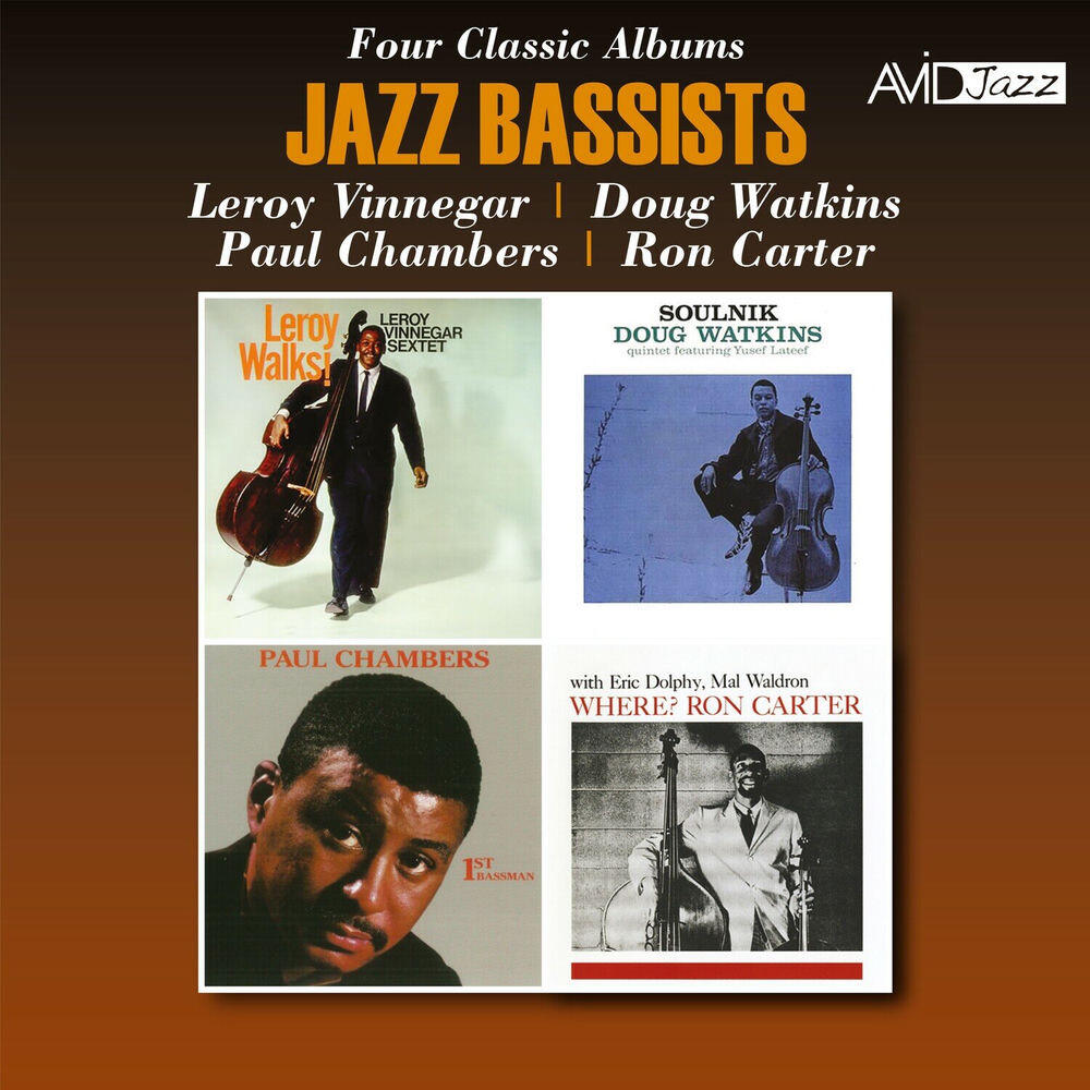 Релиз Jazz Bassists - Four Classic Albums (Leroy Walks! / Soulnik / 1st Bassman / Where?) (Digitally Remastered)