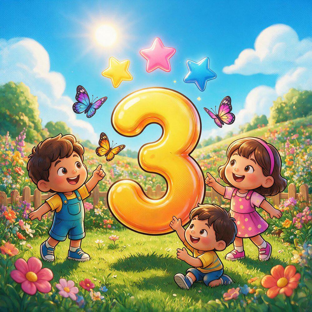 Релиз Número Três - Música Infantil Para Aprender os Números