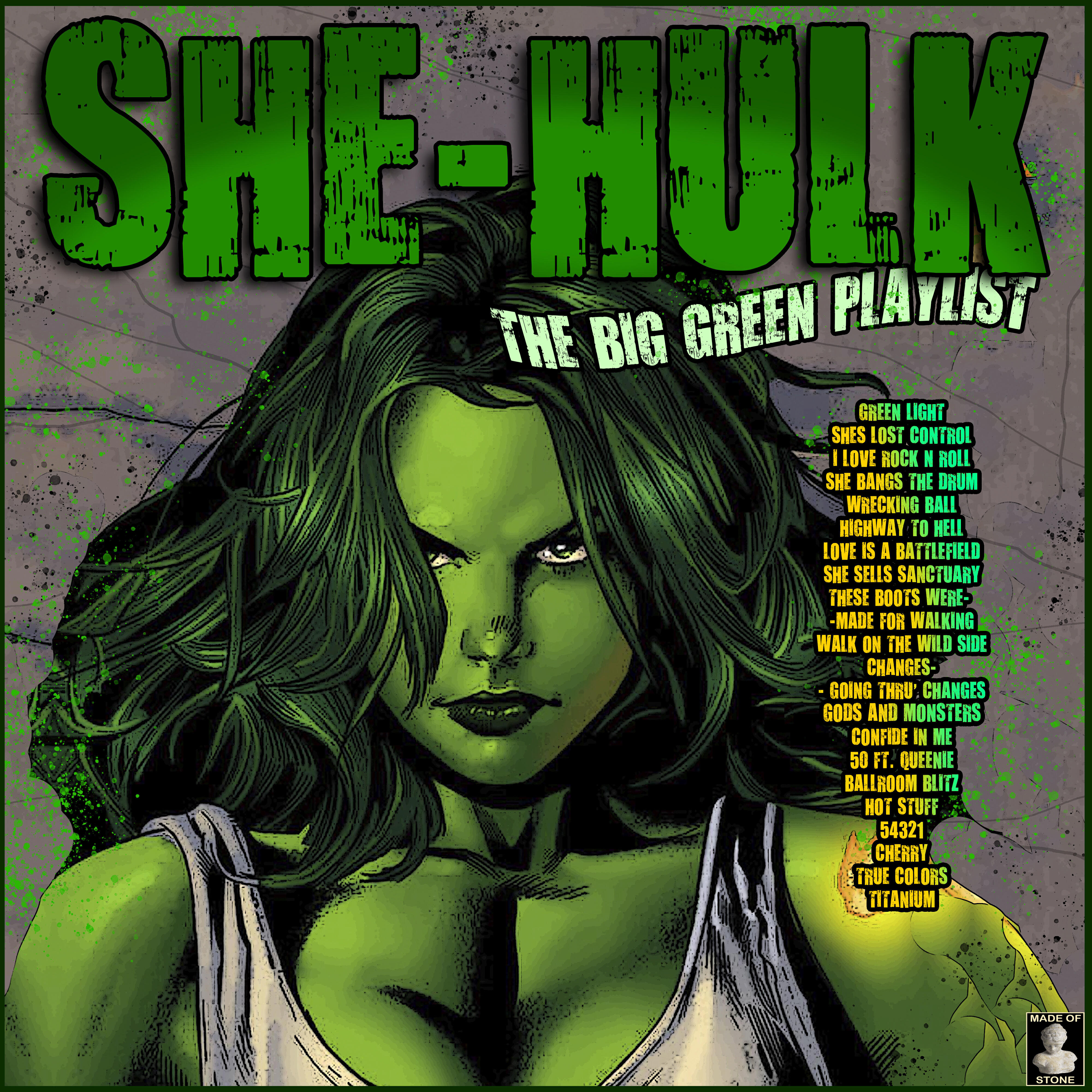 Релиз She Hulk- The Big Green Playlist