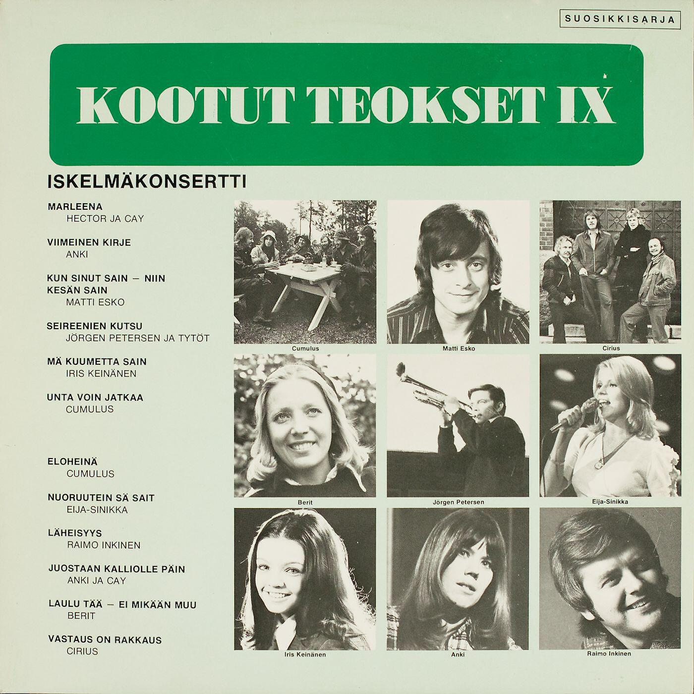 Релиз Kootut teokset IX