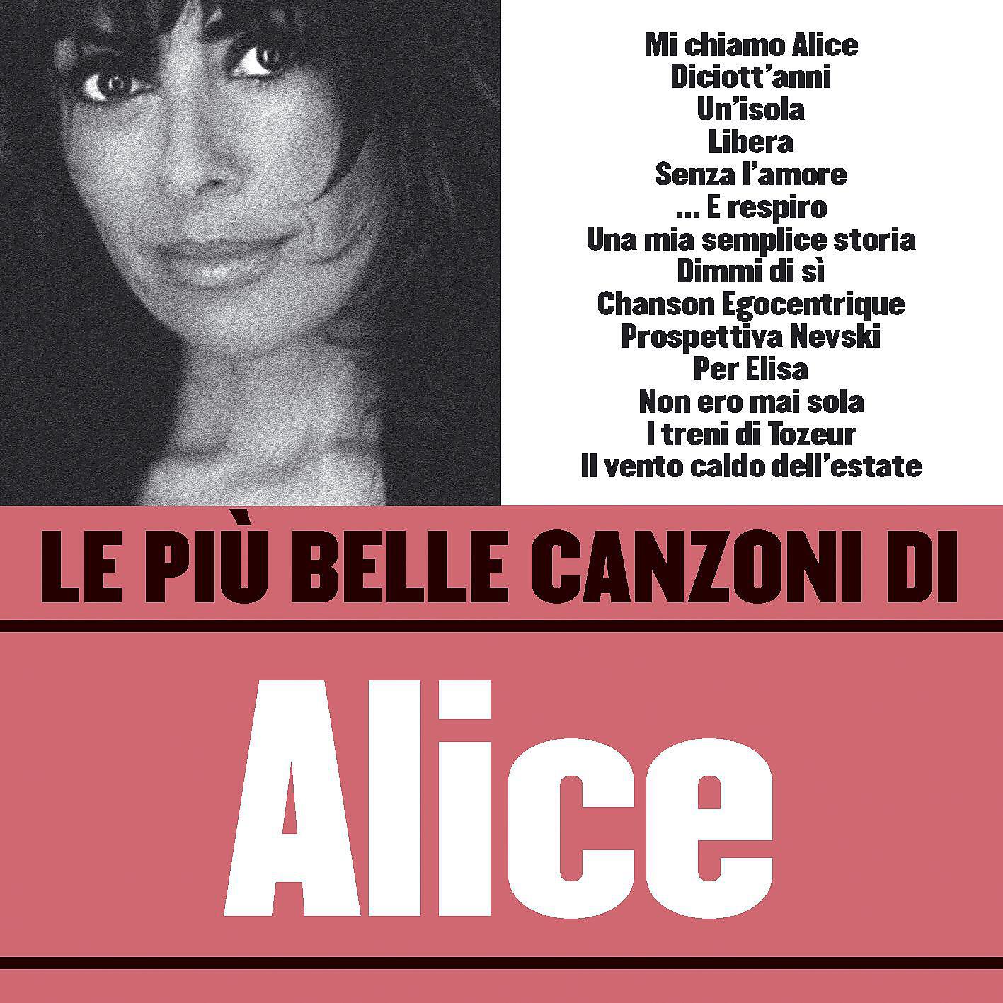 Релиз Le più belle canzoni di Alice