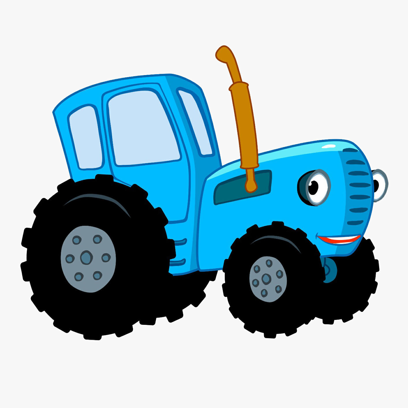 Синий трактор