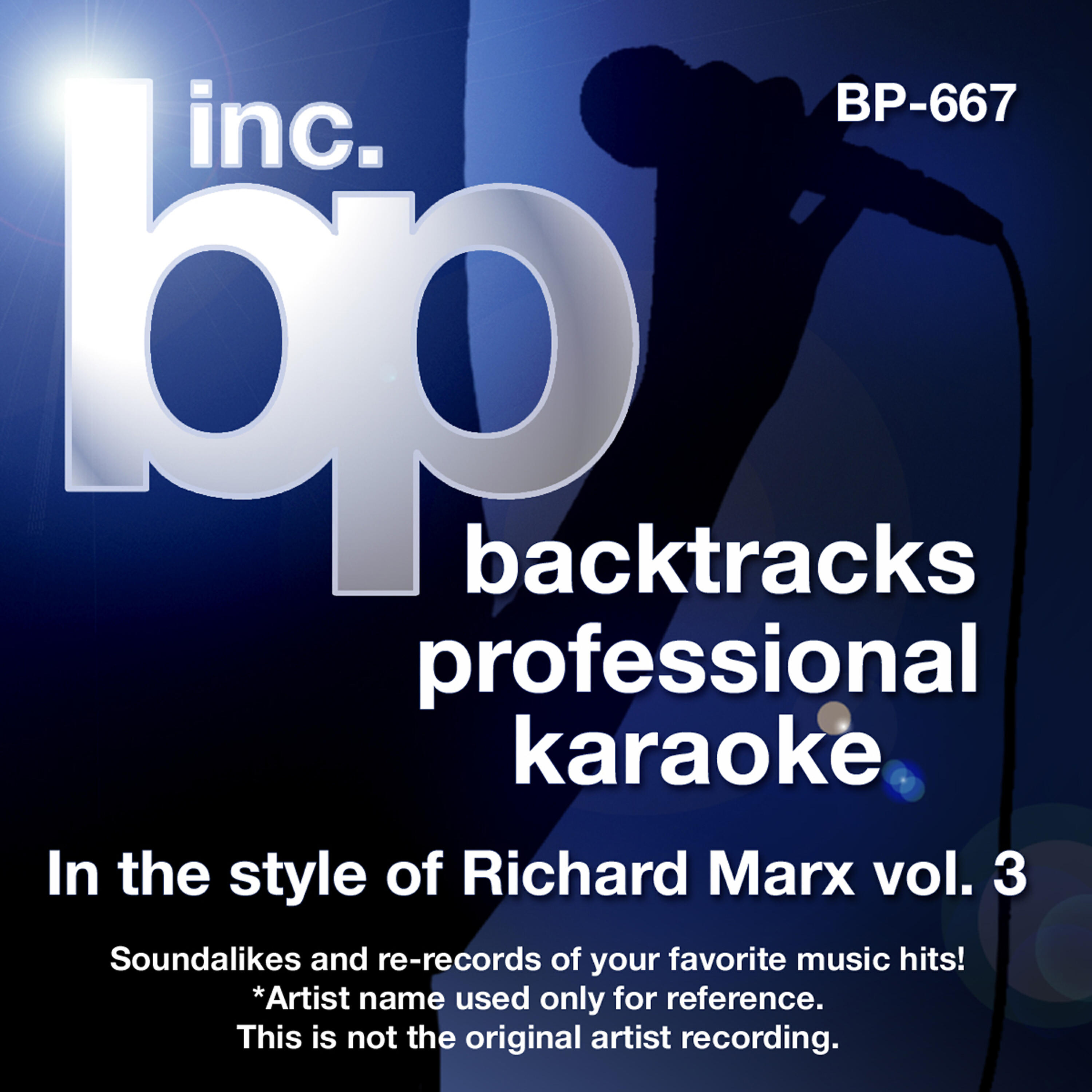 Релиз Karaoke - In the Style of Richard Marx Vol. 3 (Karaoke Version)