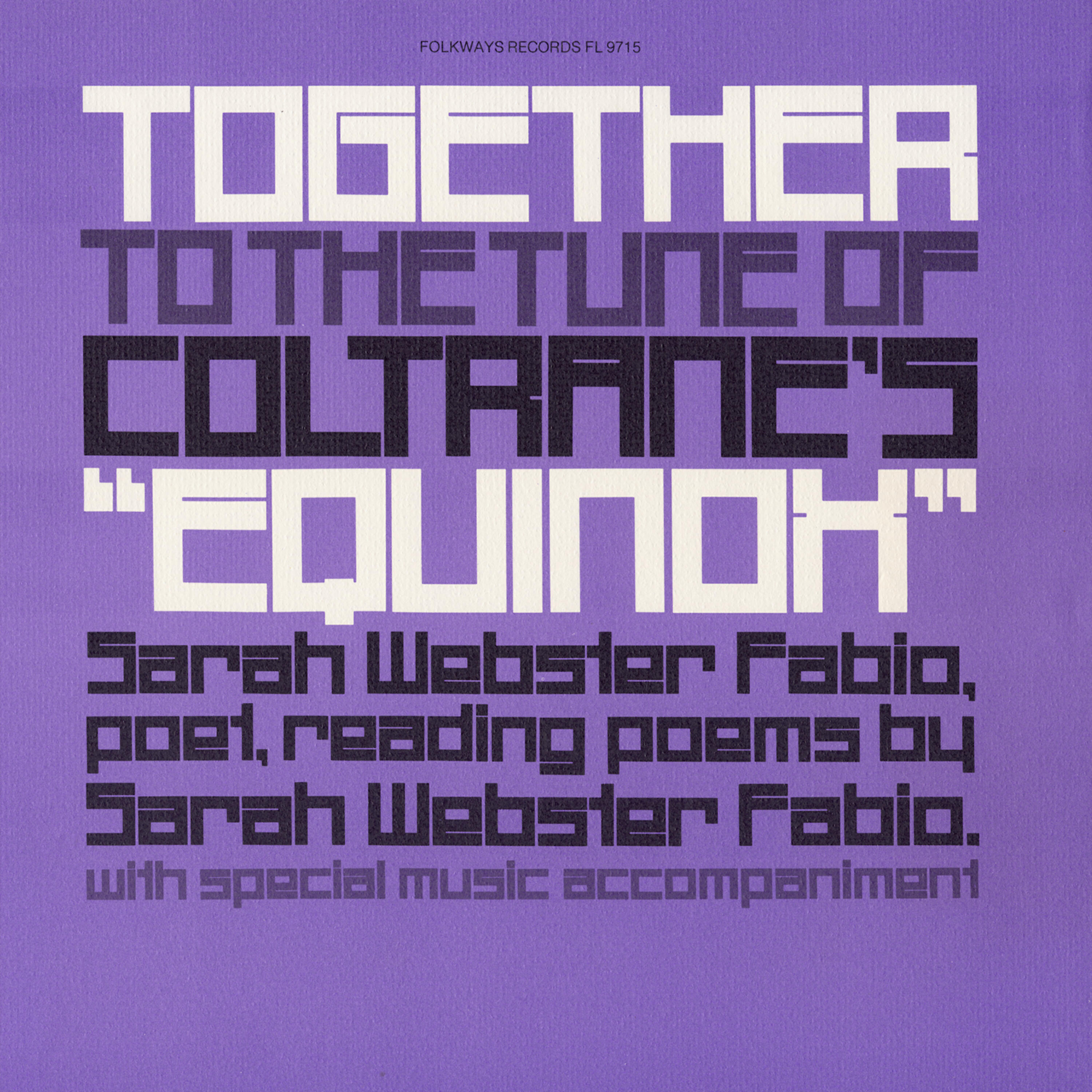 Релиз Together to the Tune of Coltrane's "Equinox"