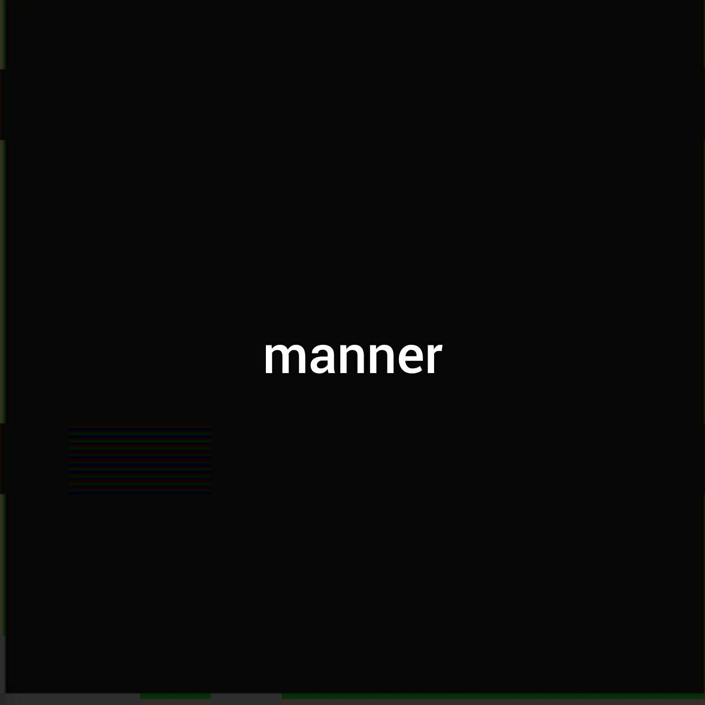 Постер альбома Manner