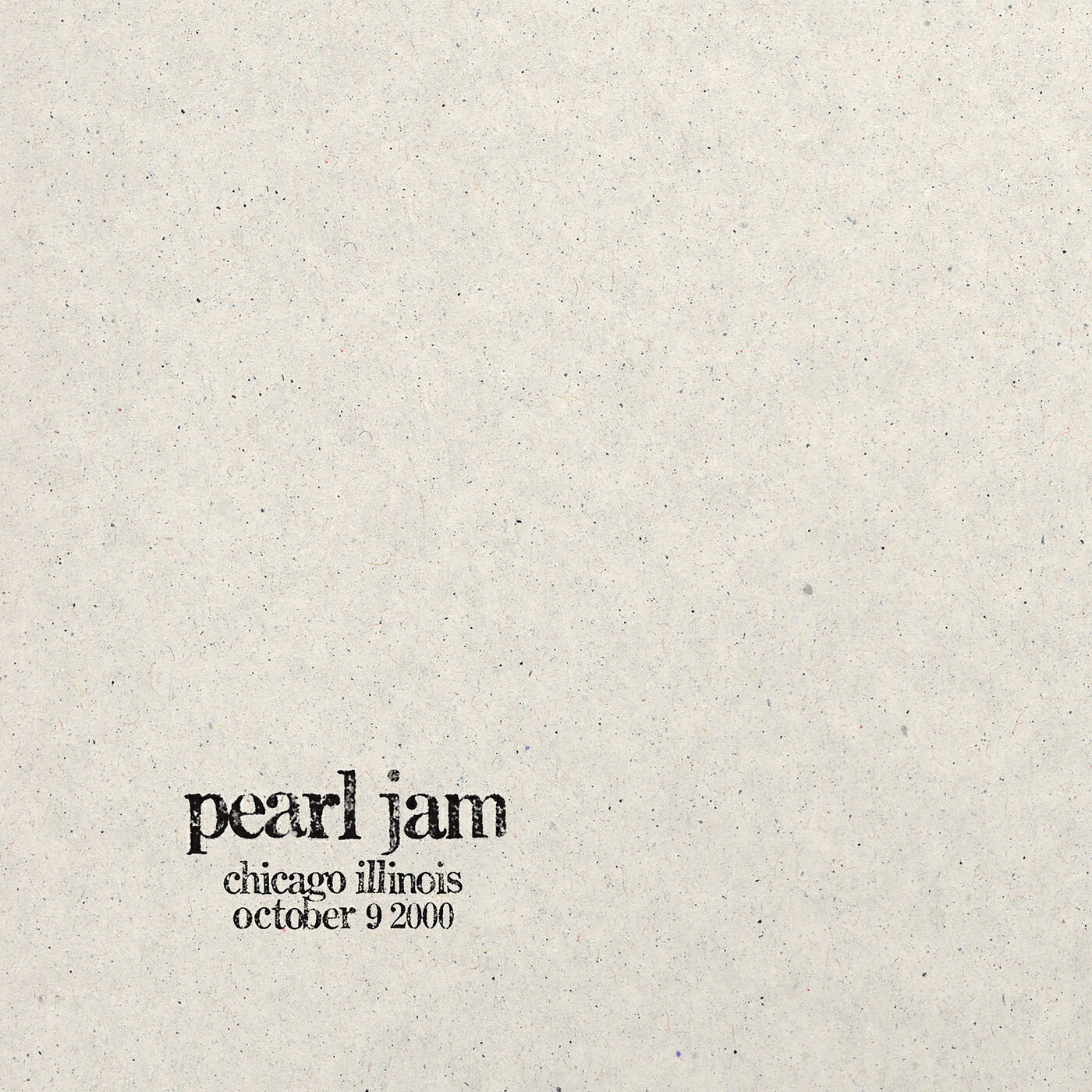 Релиз 2000.10.09 - Chicago, Illinois