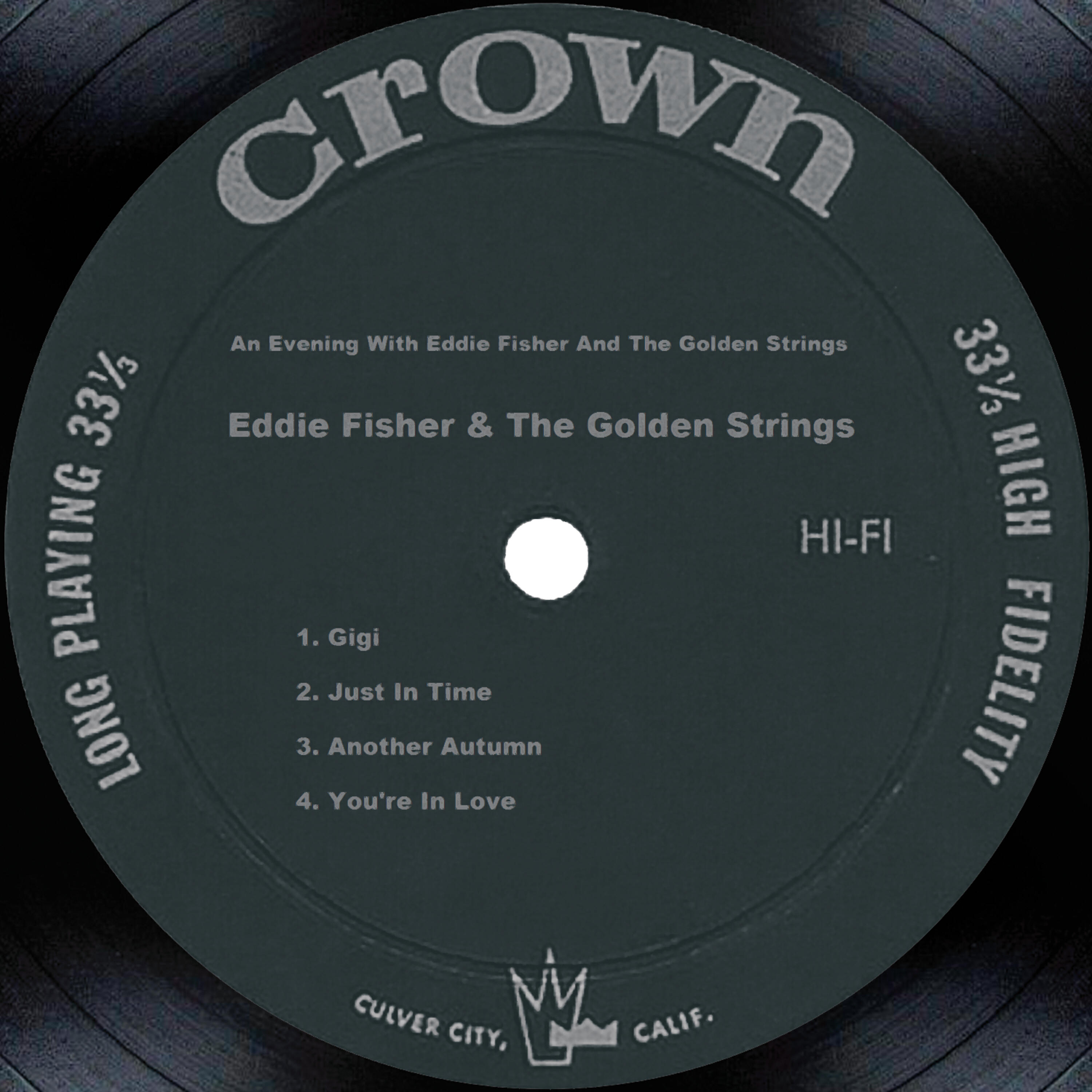 Релиз An Evening With Eddie Fisher And The Golden Strings