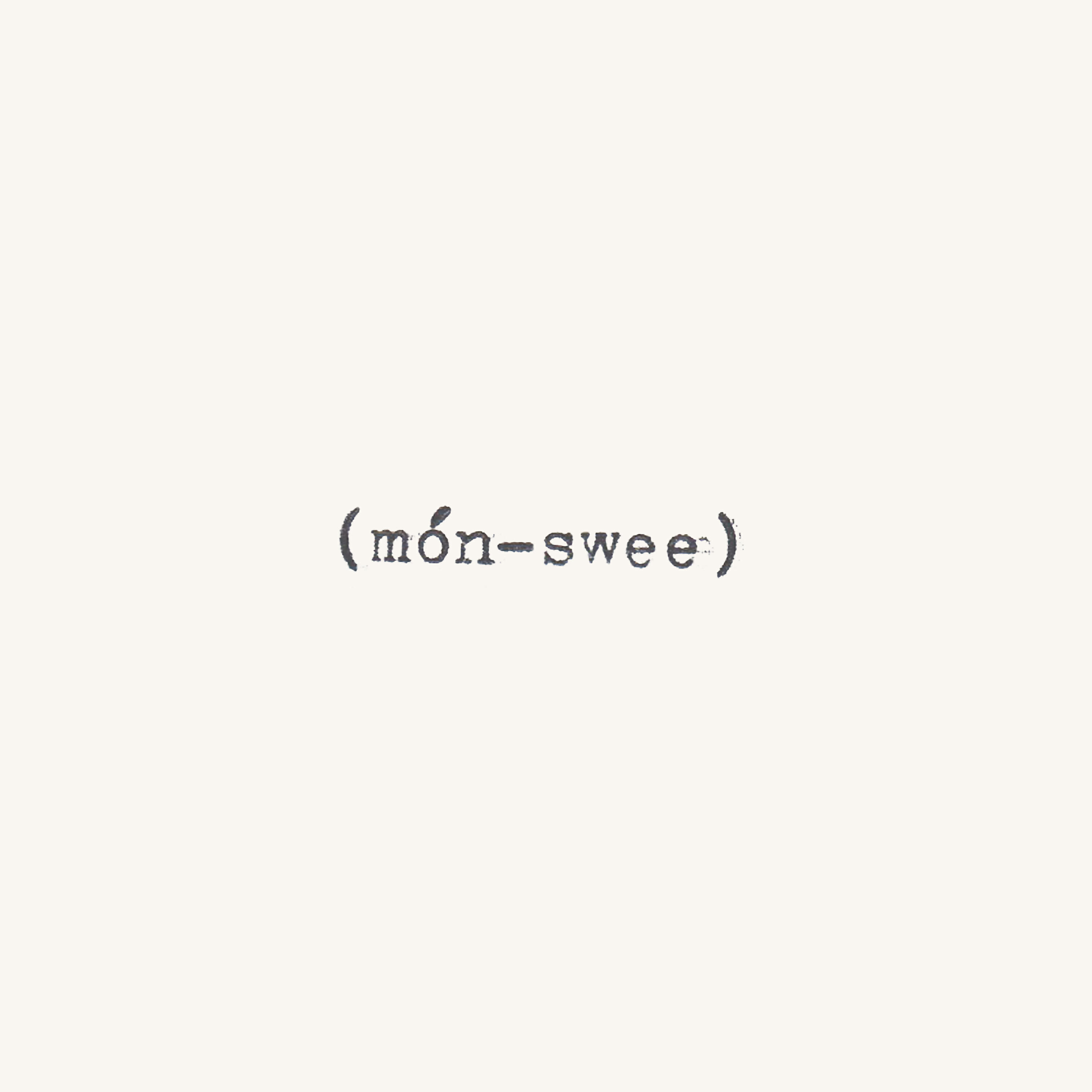 Постер альбома (món-swee) side A