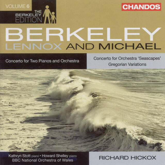 Richard Hickox, Kathryn Stott, Howard Shelley, Lennox Berkeley, BBC National Orchestra of Wales - Concerto for 2 Pianos: II. Theme and Variations: Variation 1: Allegro ma non troppo -