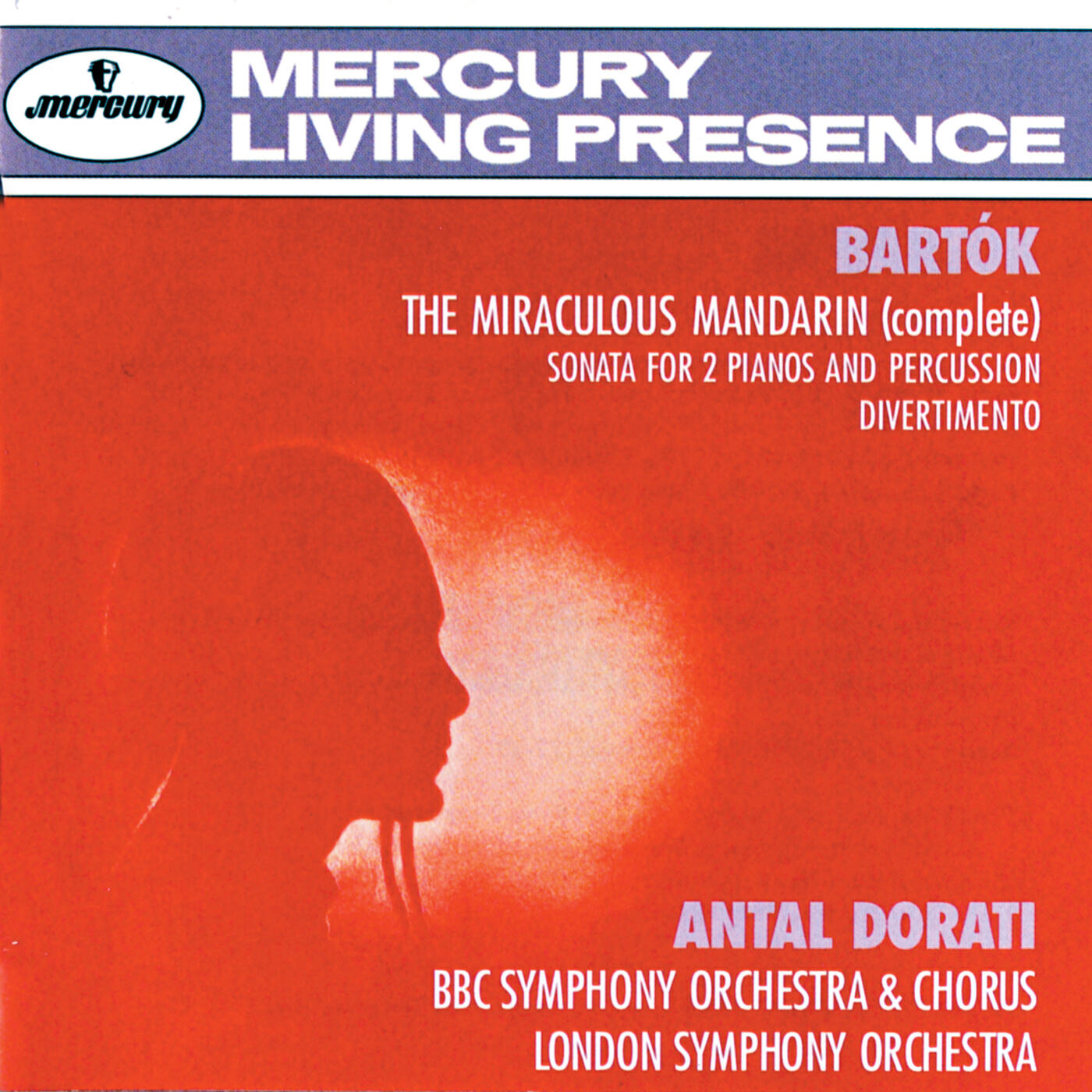 Релиз Bartók: The Miraculous Mandarin; Sonata for 2 Pianos and Percussion; Divertimento