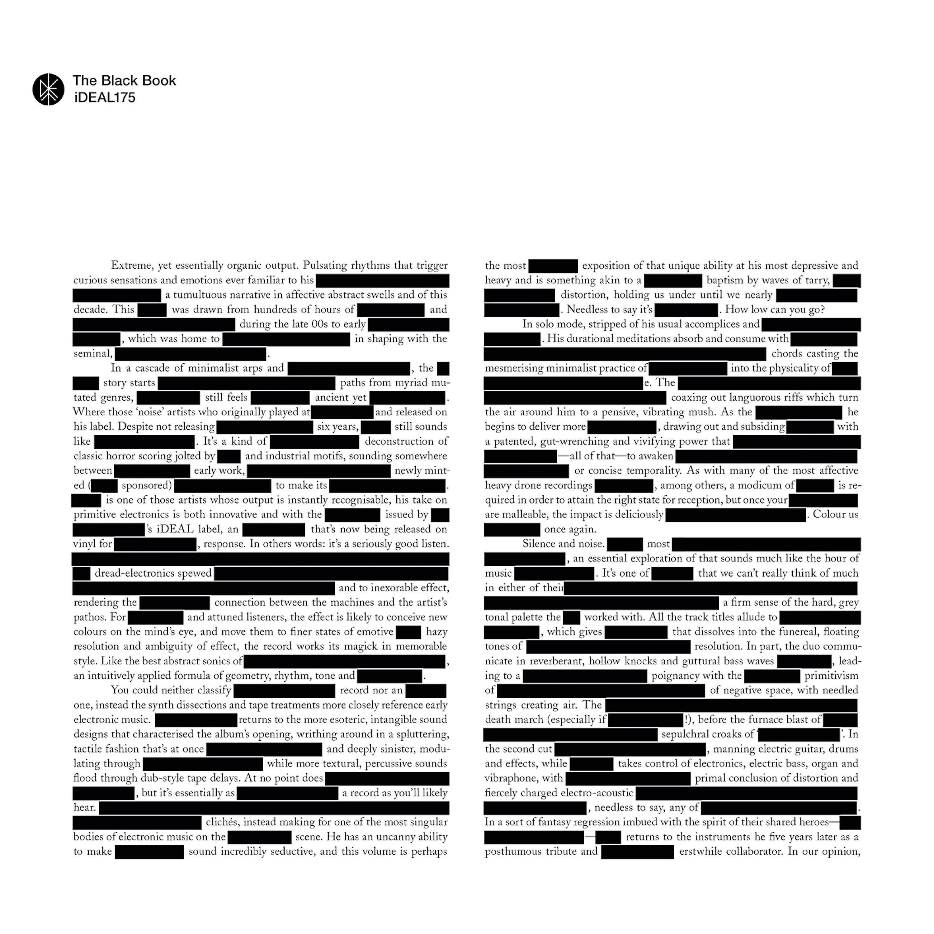 Релиз The Black Book