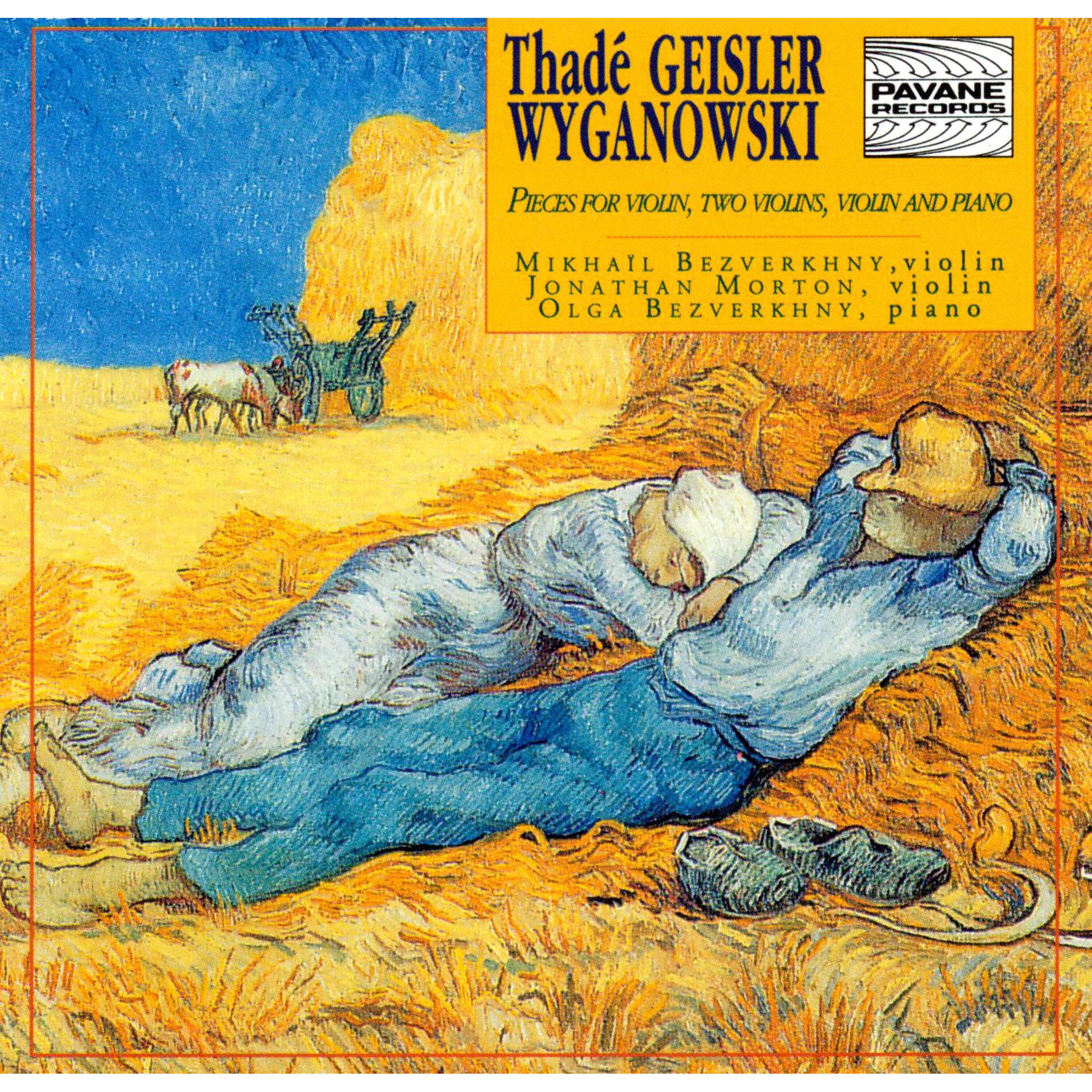 Релиз Geisler Wyganowski: Pieces for Violin, Two Violins, Violin and Piano
