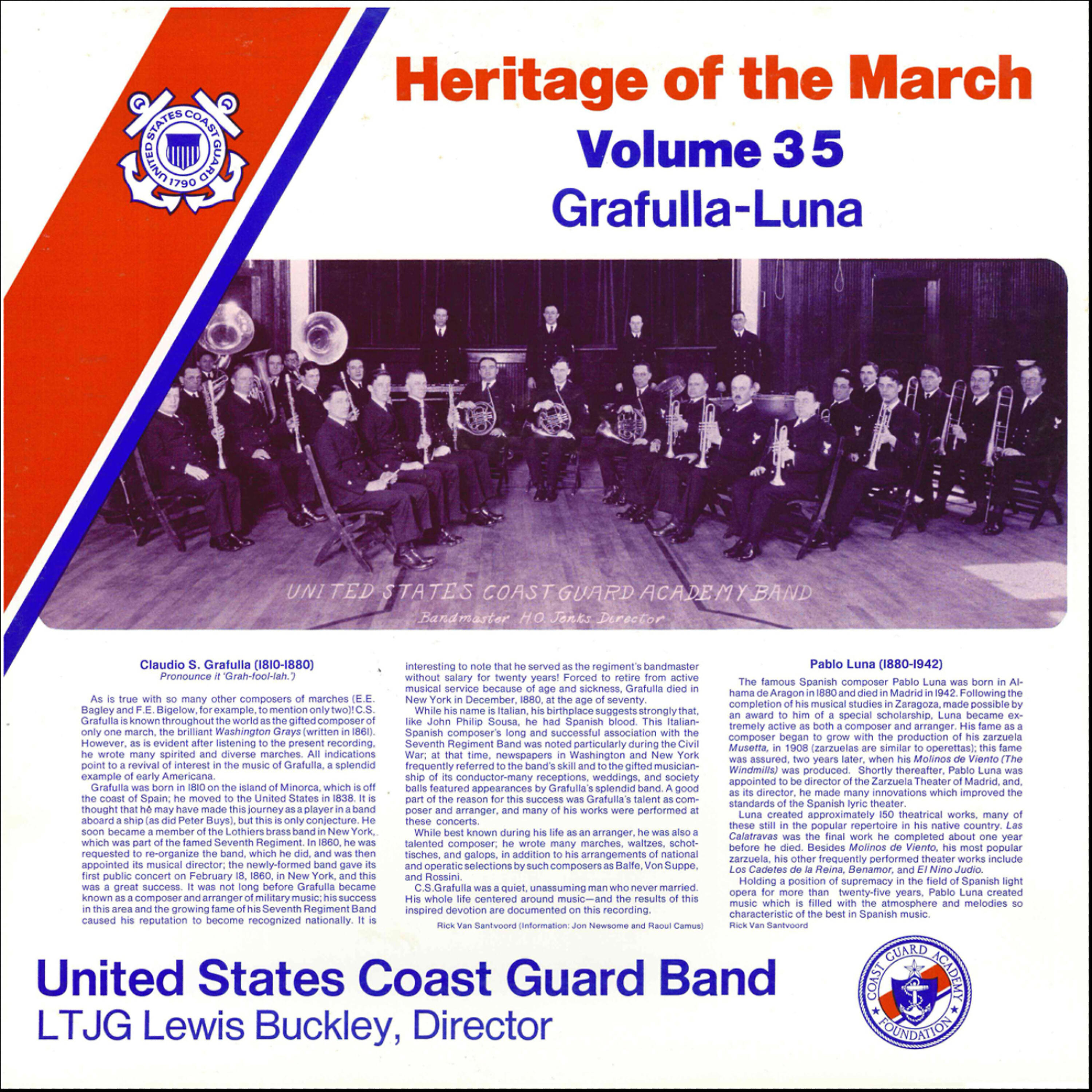 Релиз Heritage of the March Vol. 35 - The Music of Grafulla and Luna