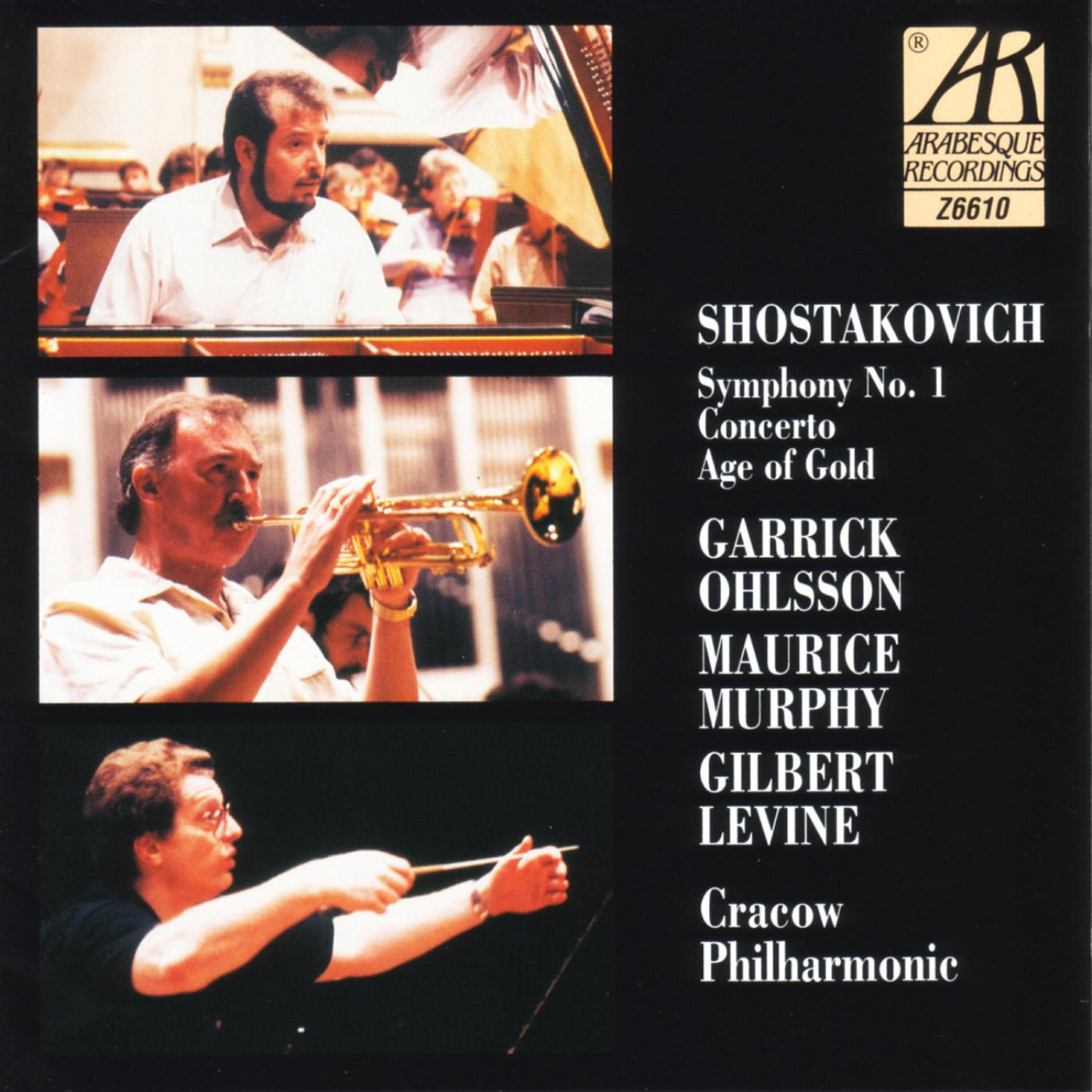 Релиз Dmitri Shostakovich - Symphony No. 1 / Concerto / Age Of Gold