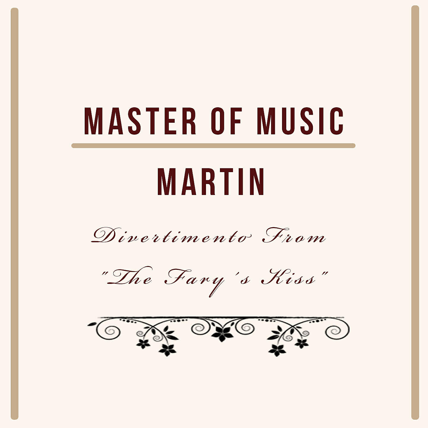 Релиз Master of Music, Martin - Divertimento from "The Fary's Kiss"