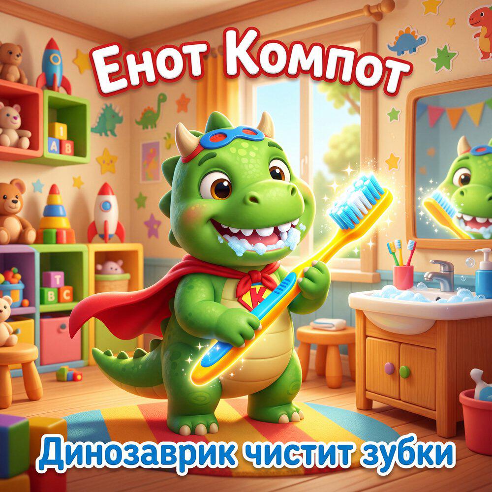 Релиз Динозаврик чистит зубки