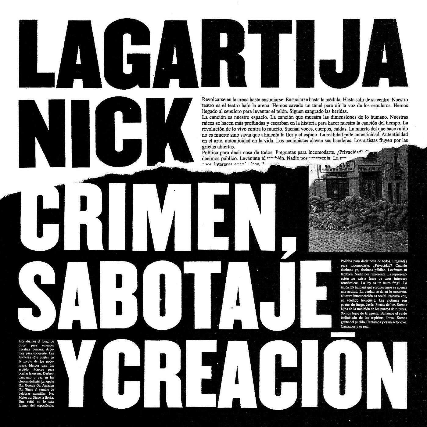 Релиз Crimen, Sabotaje Y Creación