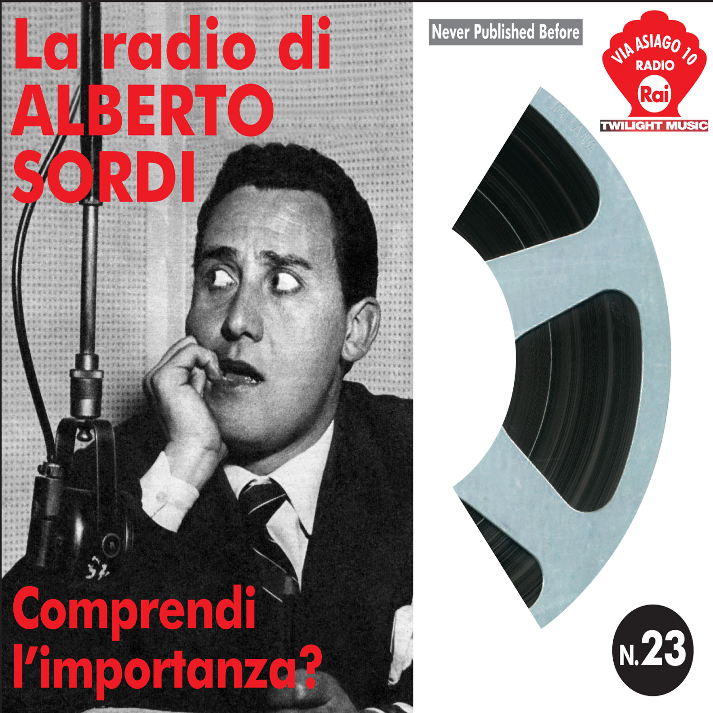 Релиз La Radio di Alberto Sordi "Comprendi l'Importanza?" - Rai Via Asiago 10