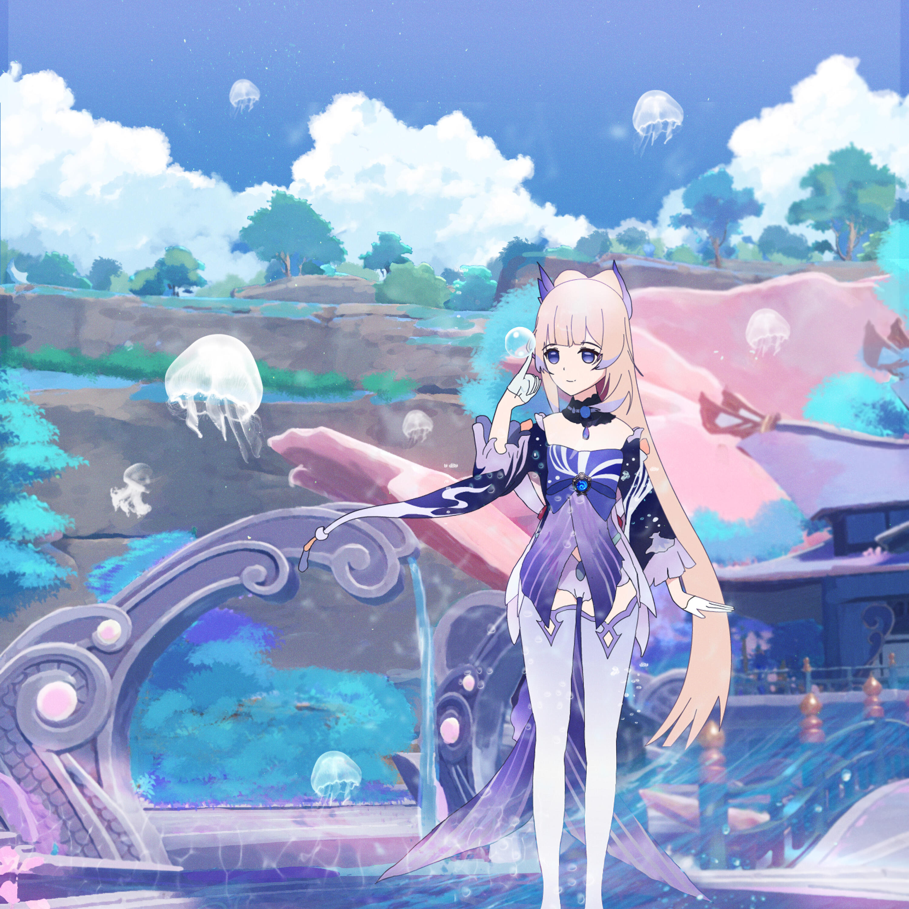 Релиз Sangonomiya Shrine - Inazuma Watatsumi Island (From Genshin Impact Game)